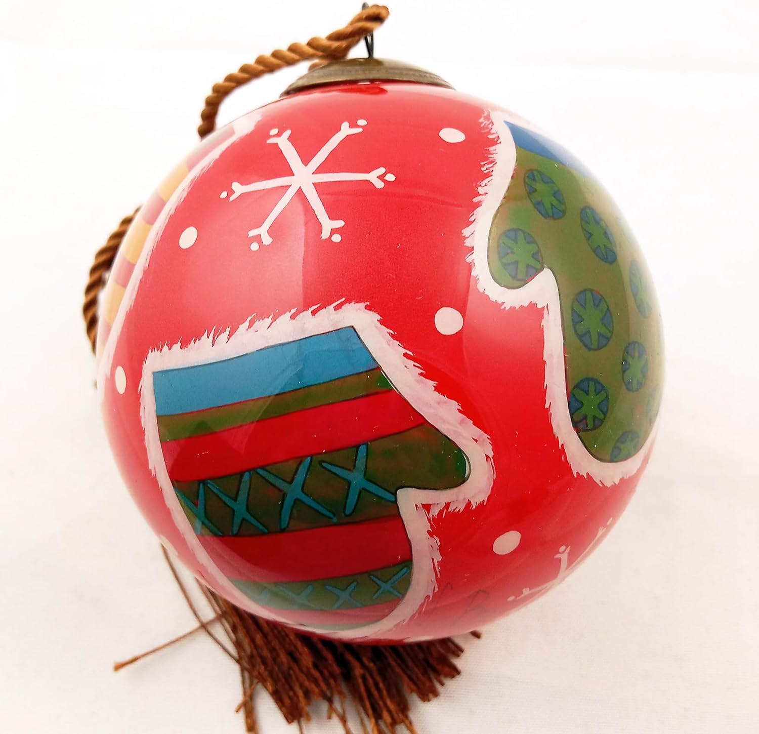 Handcrafted Inside-Painted Glass Ornament - Premium Art with Gift Box