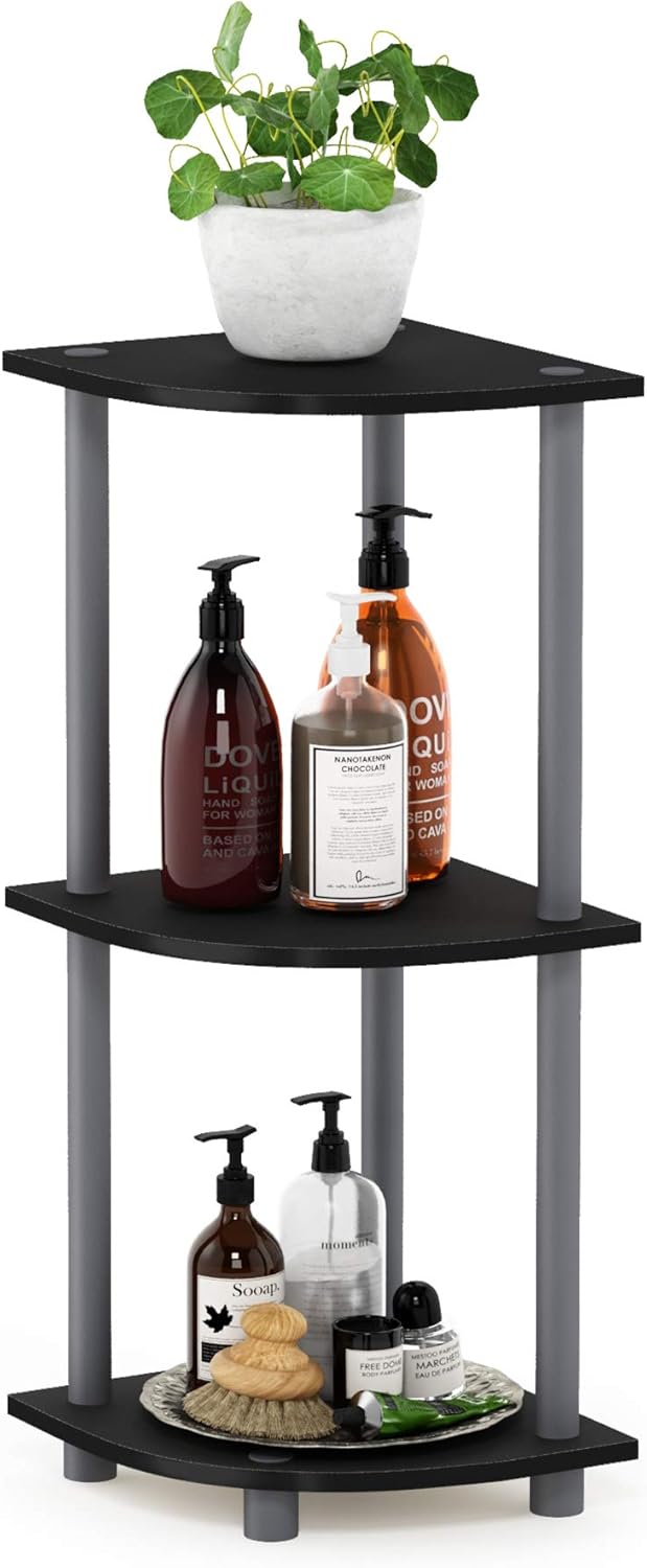 Furinno Turn-N-Tube 3-Tier Corner Display Rack