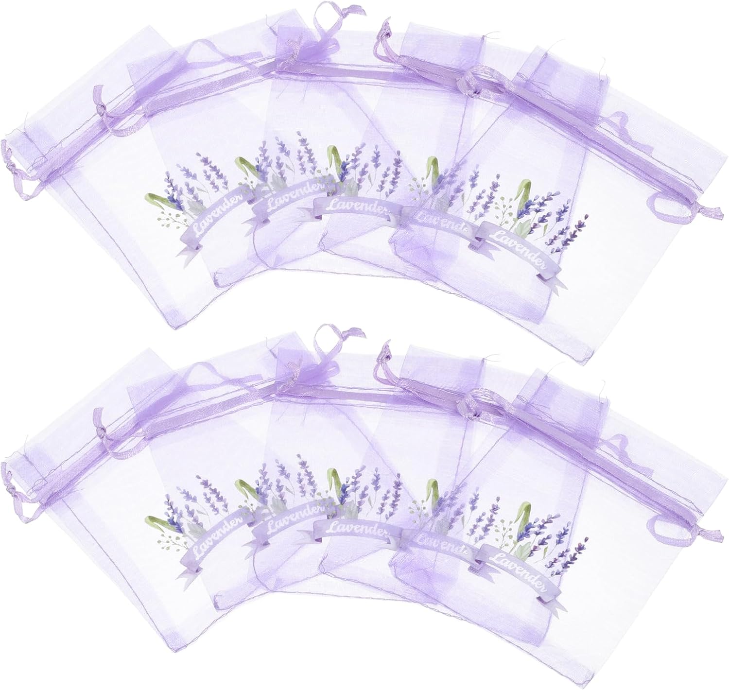 LUOZZY 20pc Lavender Sachet Bags with Drawstring