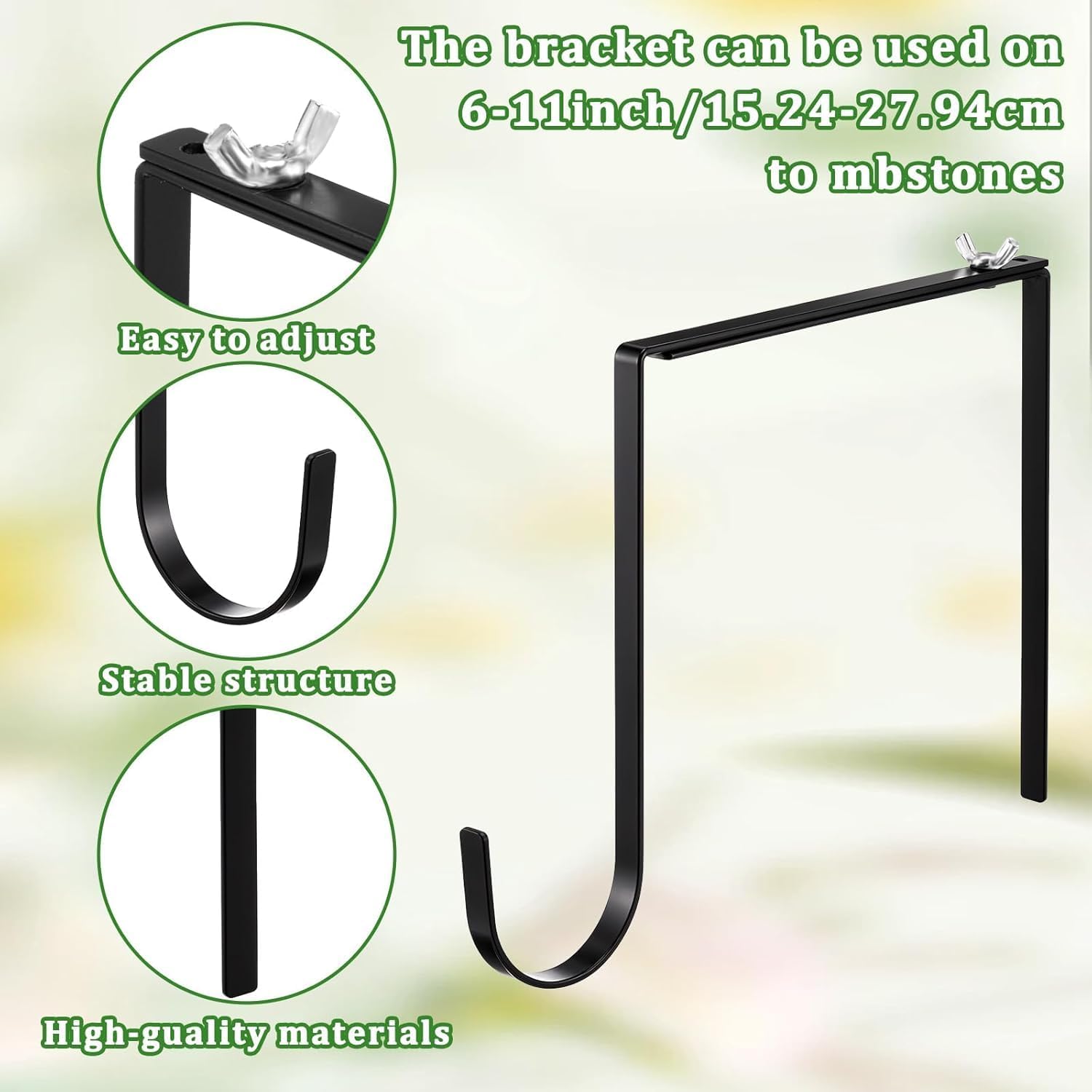 1 PCS Headstone Wreath Holder for Cemetery Decoration