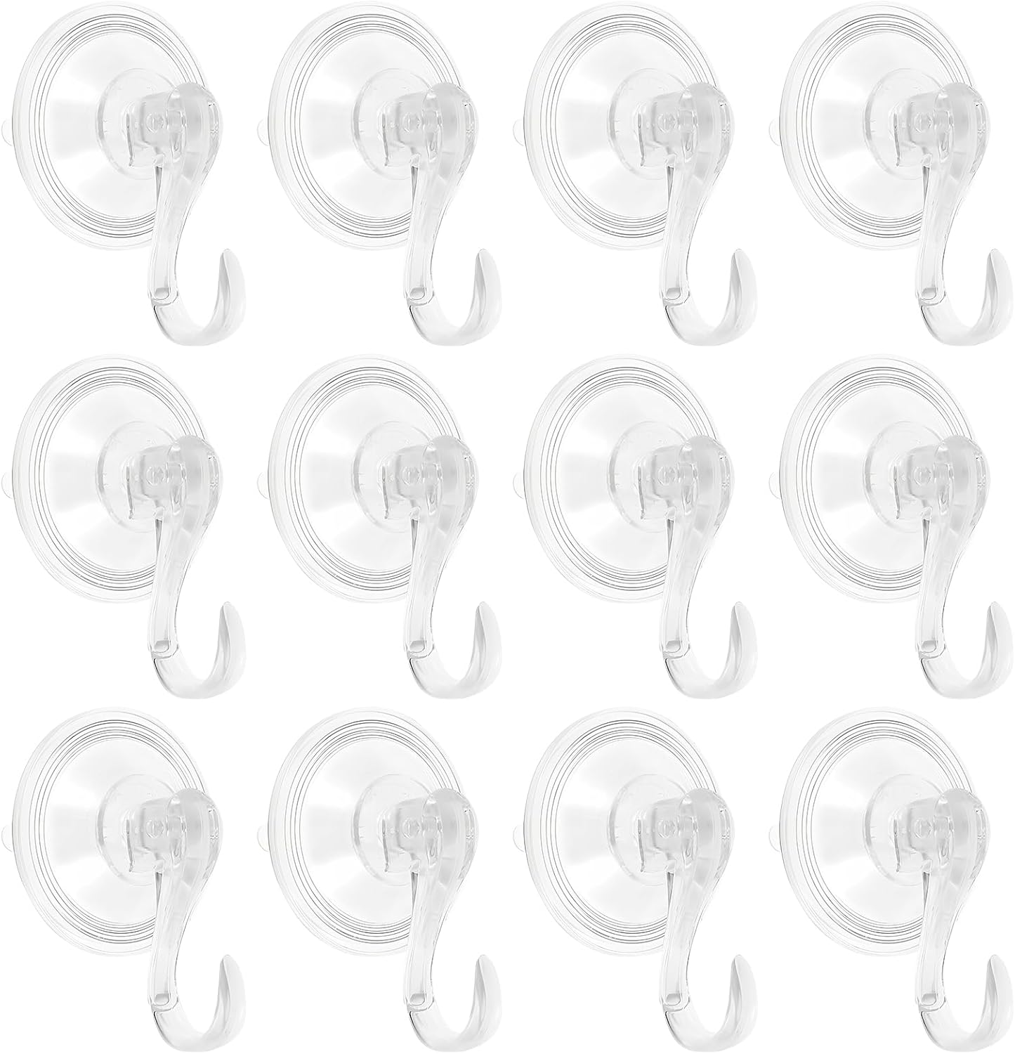 8Pcs Reusable Suction Cup Wreath Hangers for Bathroom Kitchen Windows
