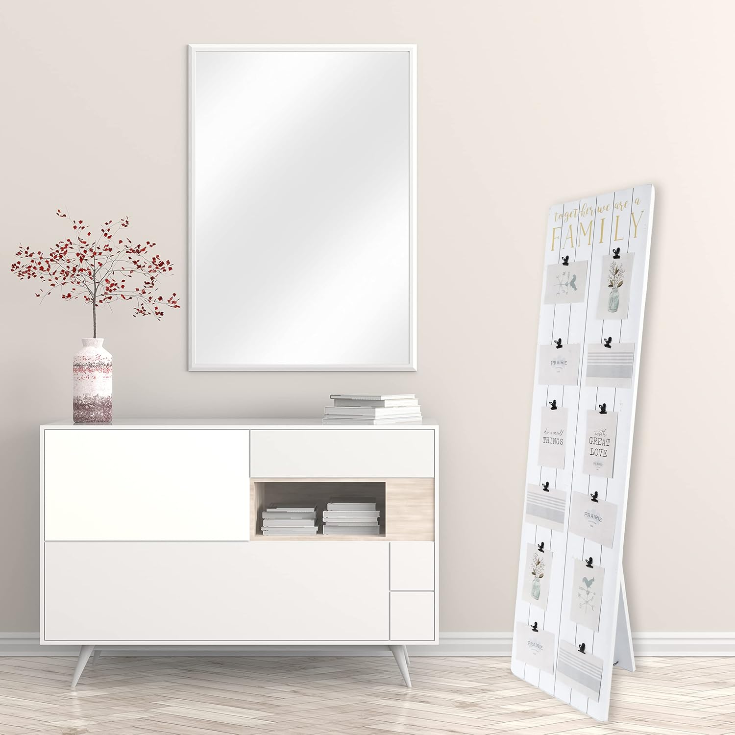 Prairie Family Easel Picture Frame for 12 4x6 Photos White