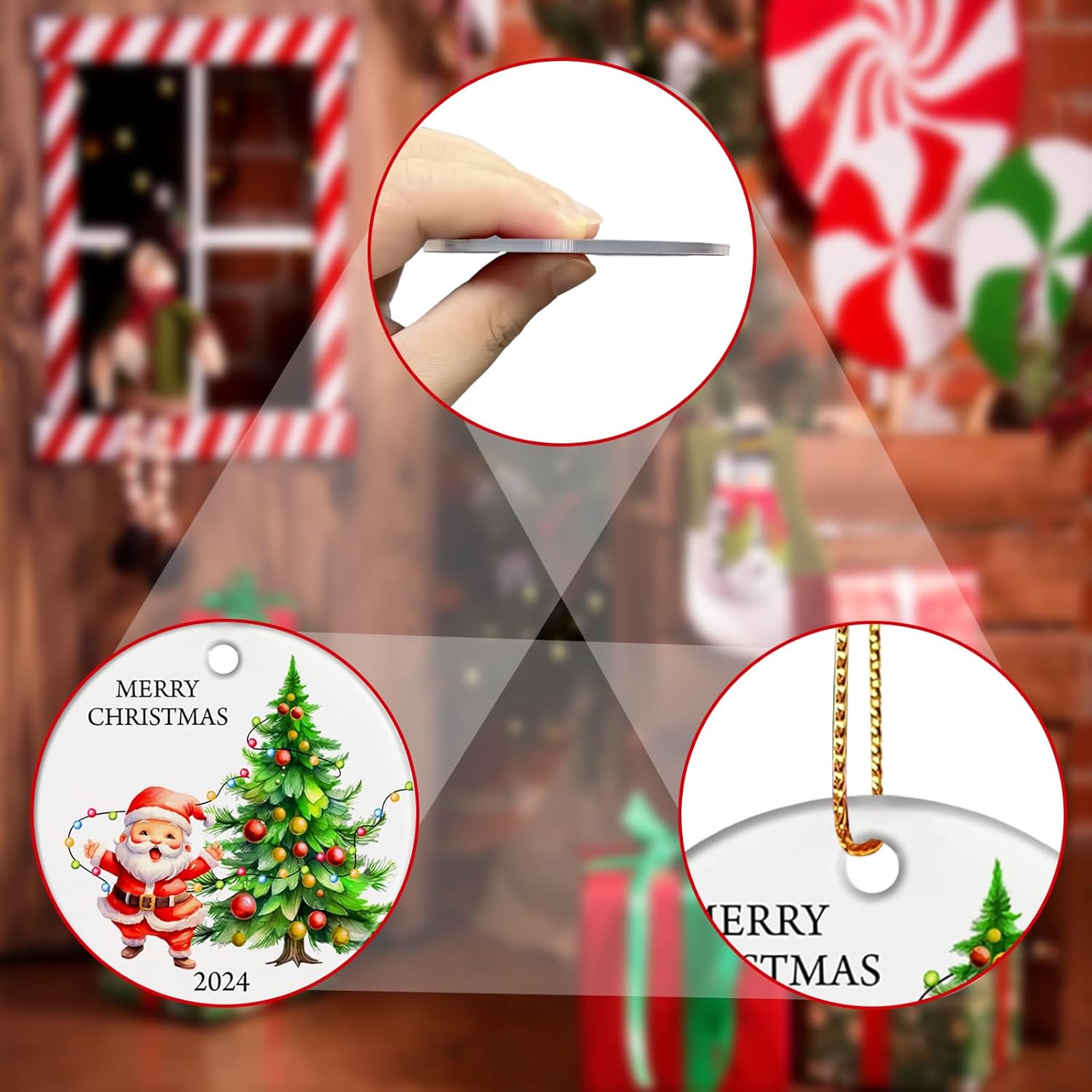 2024 Dragon Christmas Tree Ornaments - 32 Unique Acrylic Decorations