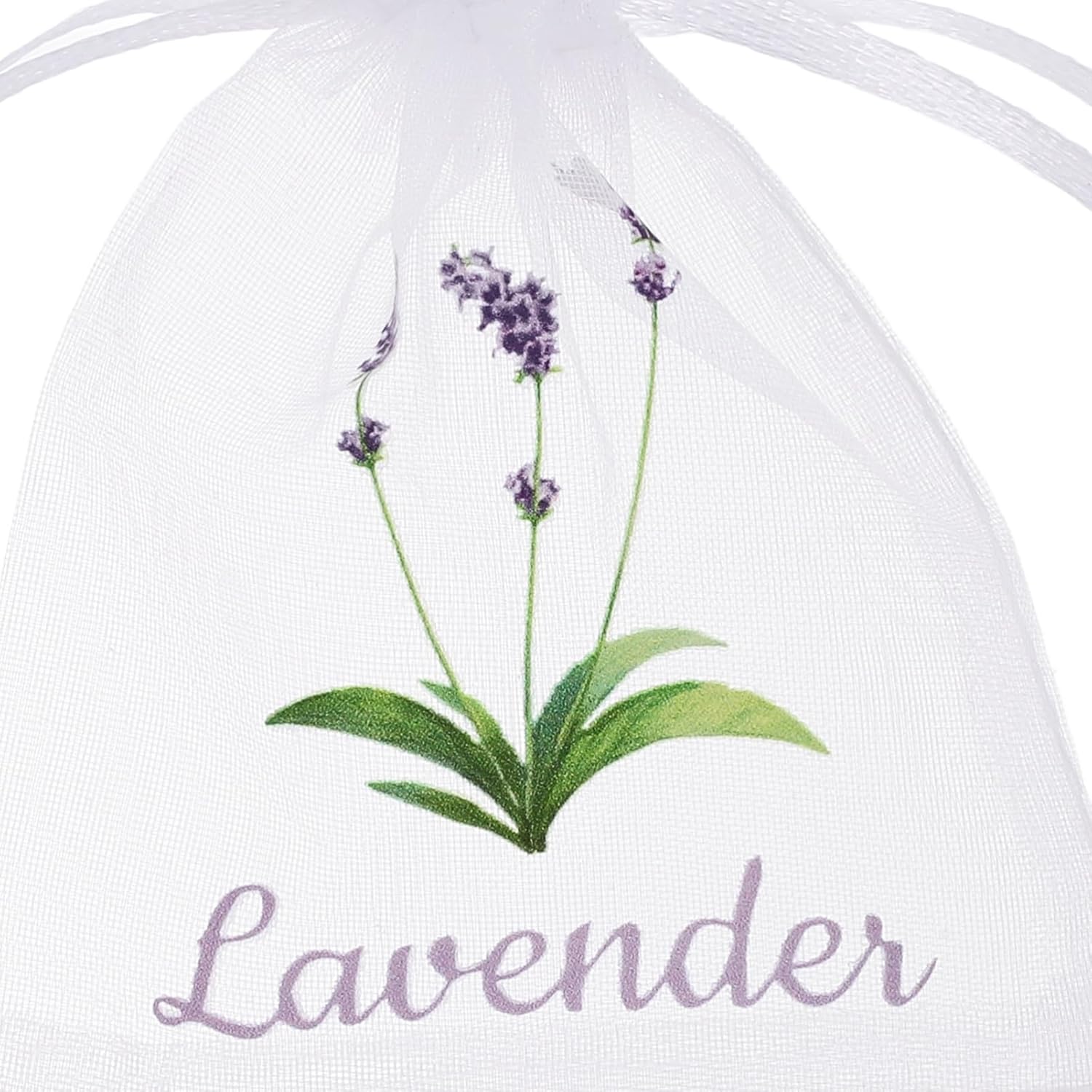 20pcs Lavender Embroidered Organza Sachet Bags for Herbs Spices Jewelry