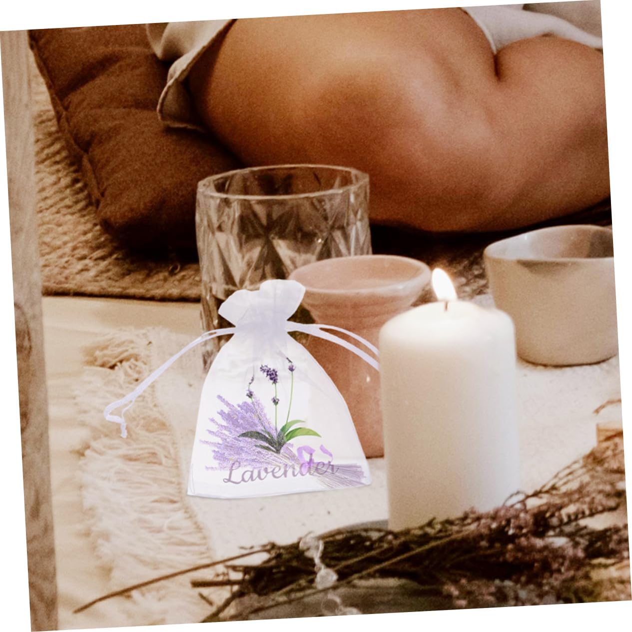 Healifty 50pcs Lavender Spice Sachet Bags