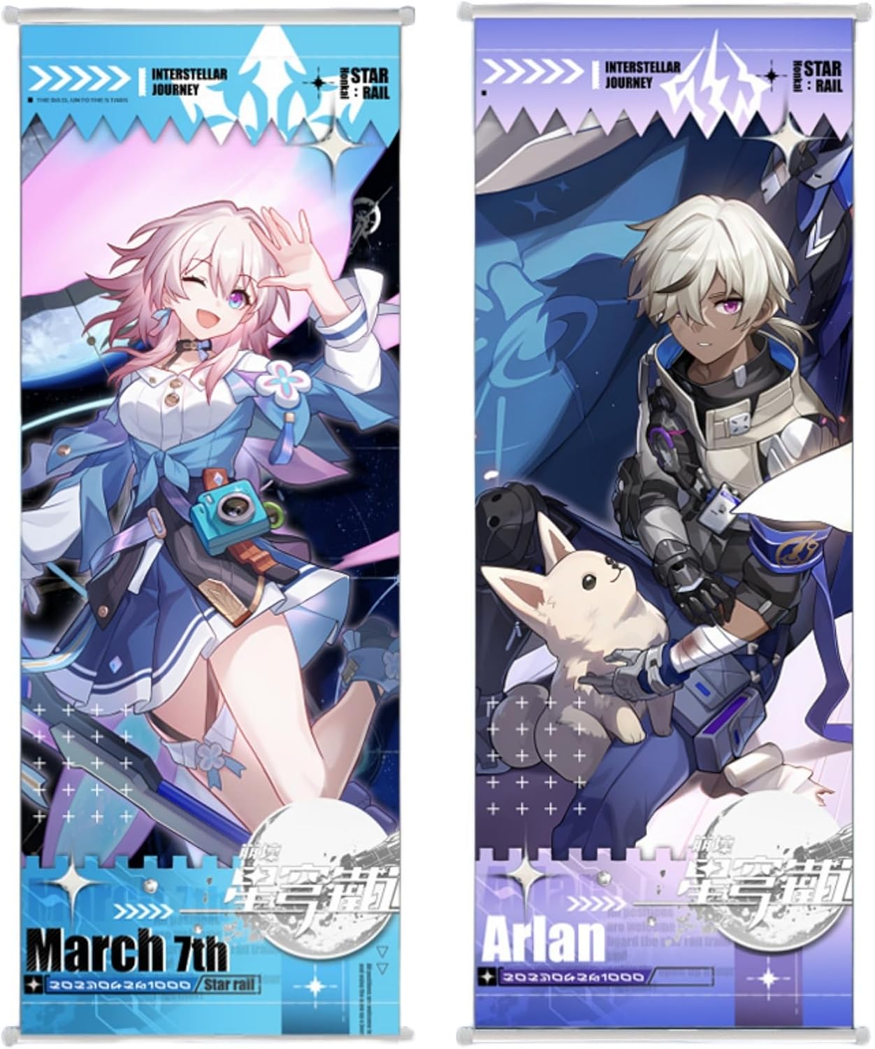 March 7th Arlan Star Rail Hanging Poster Scroll Art Decor