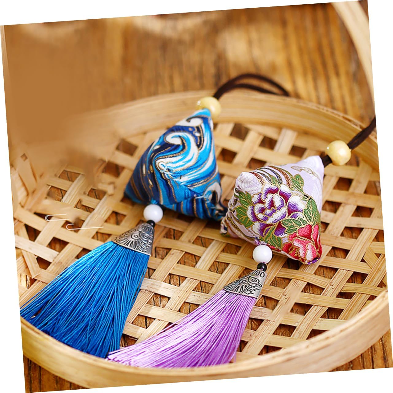 5pcs Handmade Scented Omamori Pendants for Blessing Loved Ones