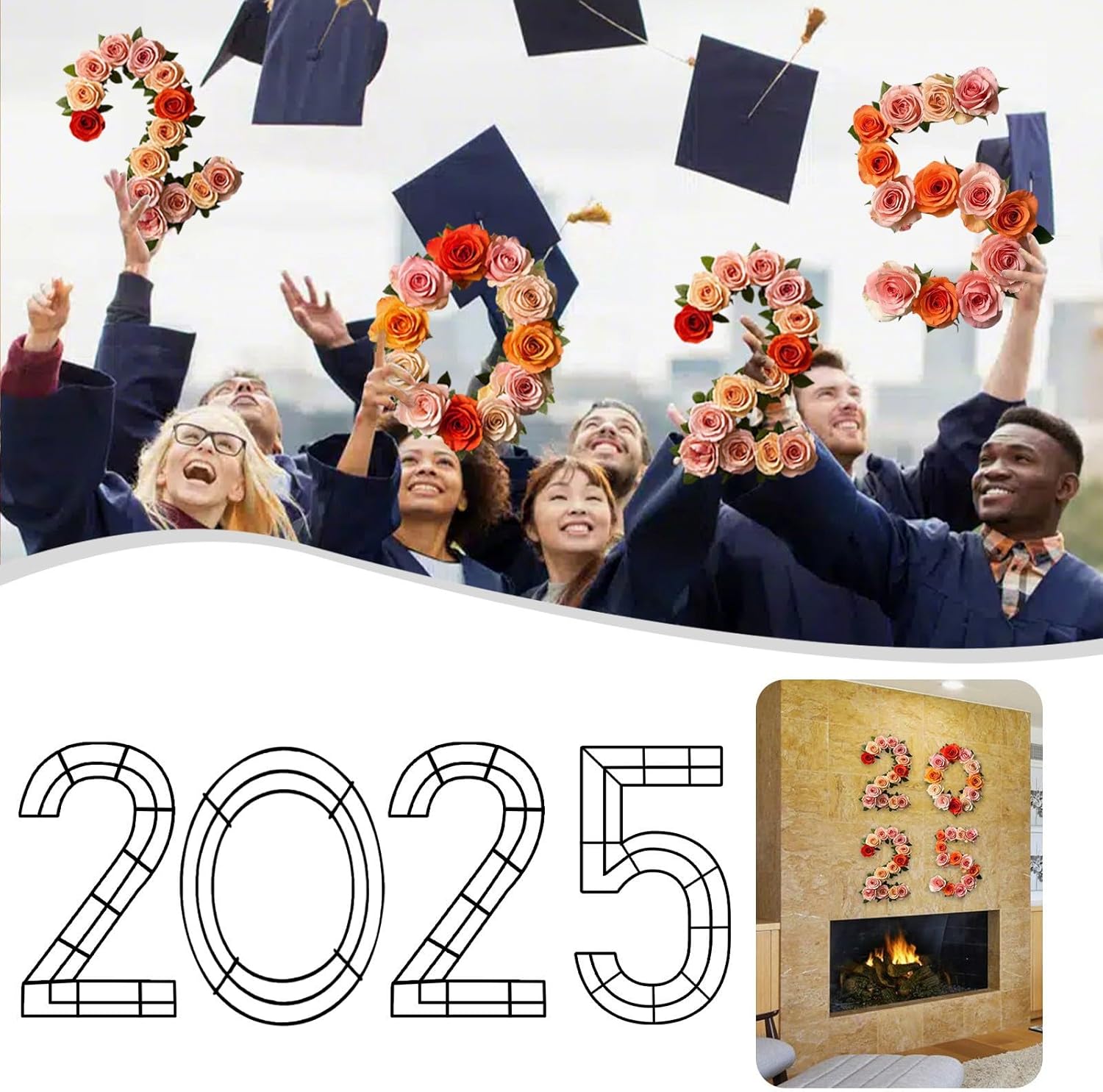 2025 Graduation Wreath Stand for DIY Decorations