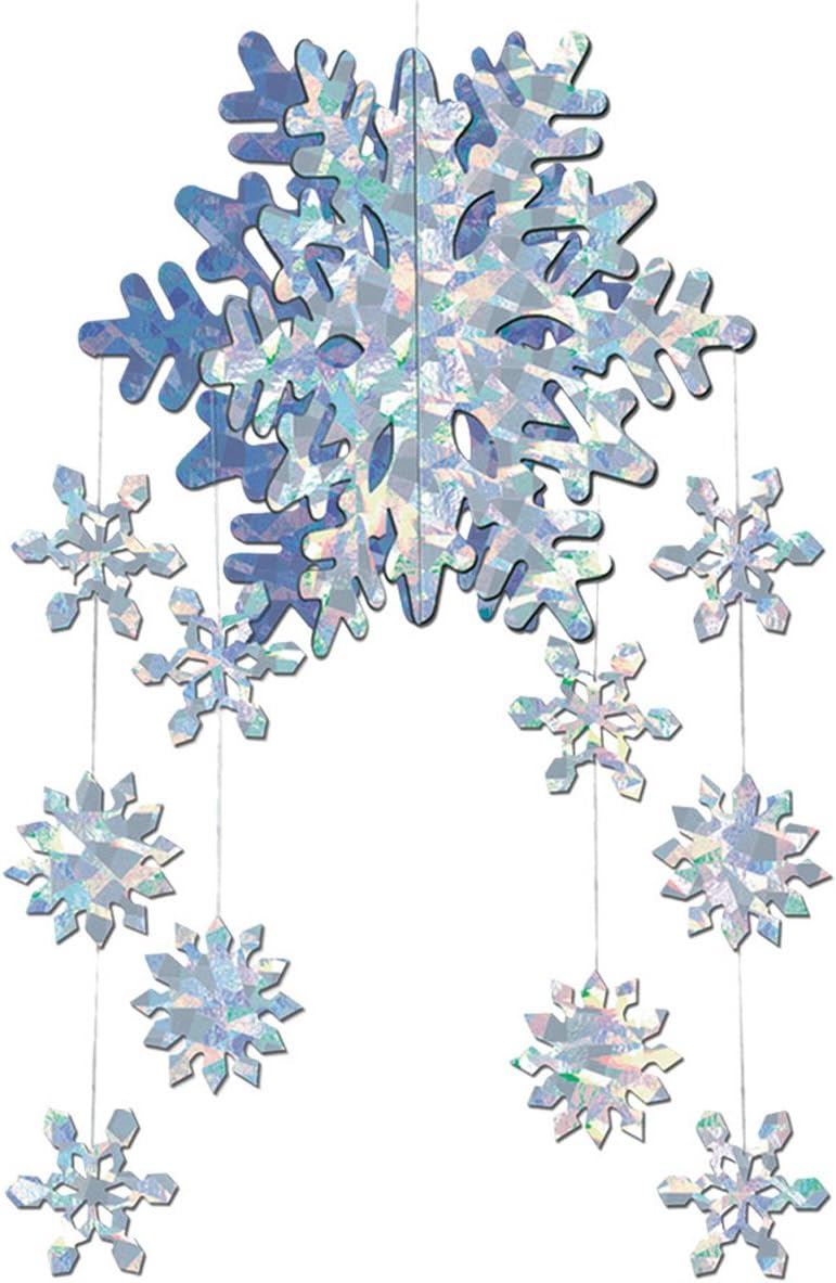 3-D Snowflake Mobile for Home Decor