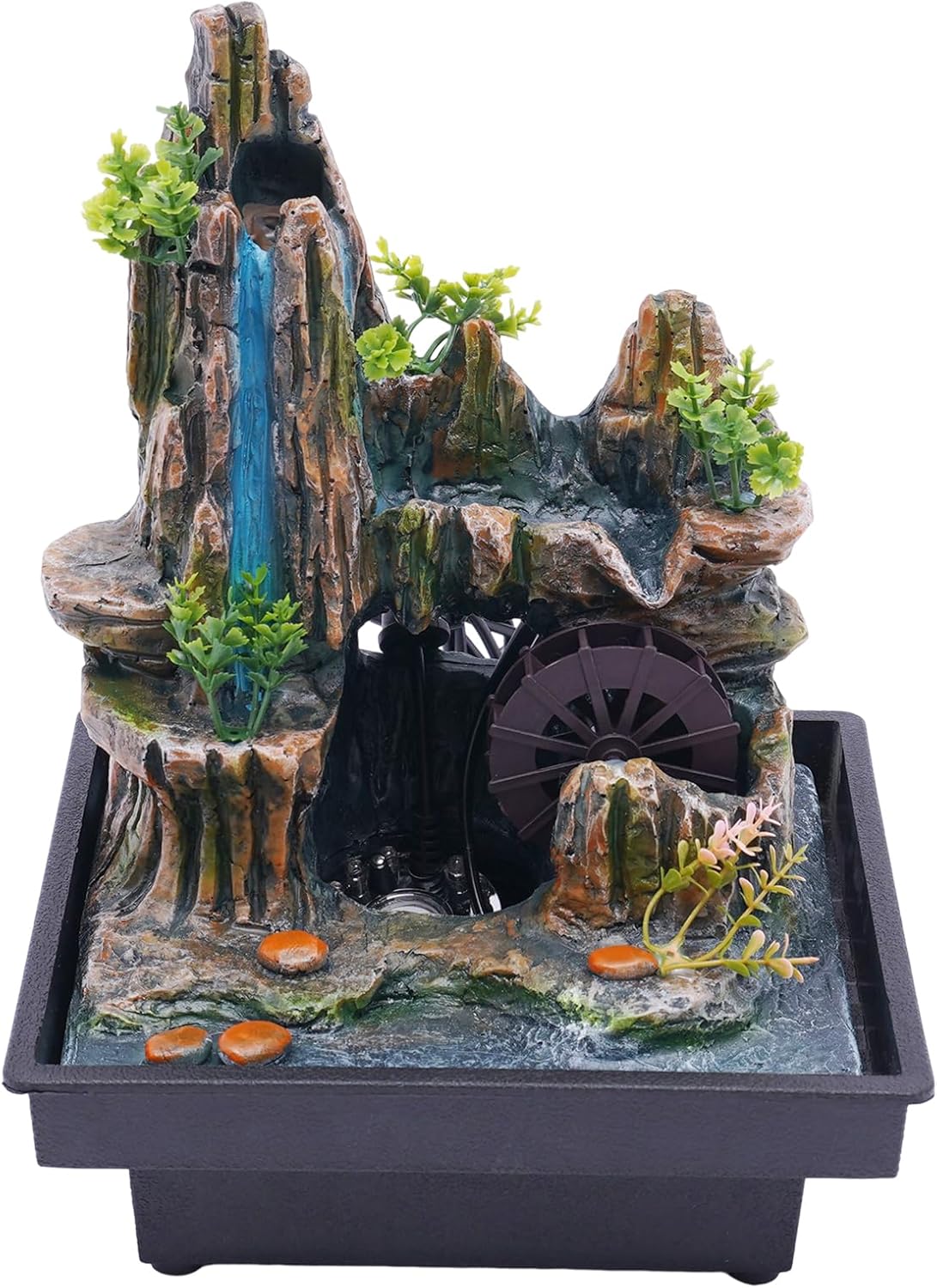 Small Fountain Rockery with LED Light and Atomizer