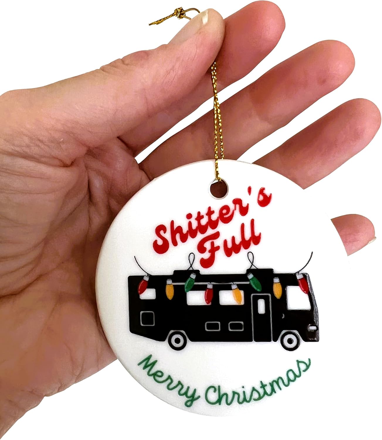 Zilker Home Christmas Ornaments - Cousin Eddie RV Chaos Chevy Chase Movie Gift