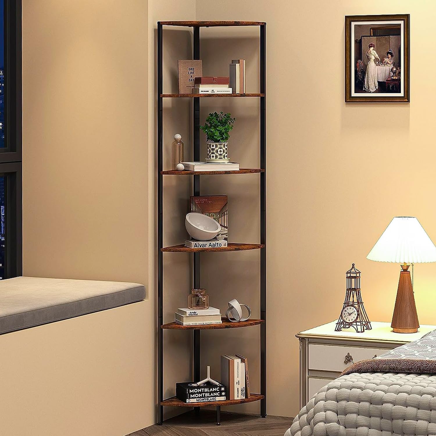 IRCPEN 6 Tier Corner Shelf Storage Organizer