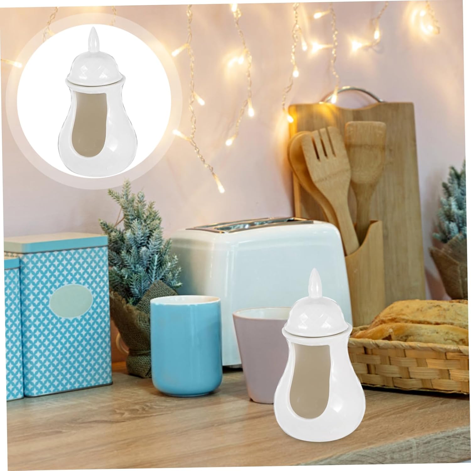 HYTROVE Ceramic Tealight Oil Burner Lamp