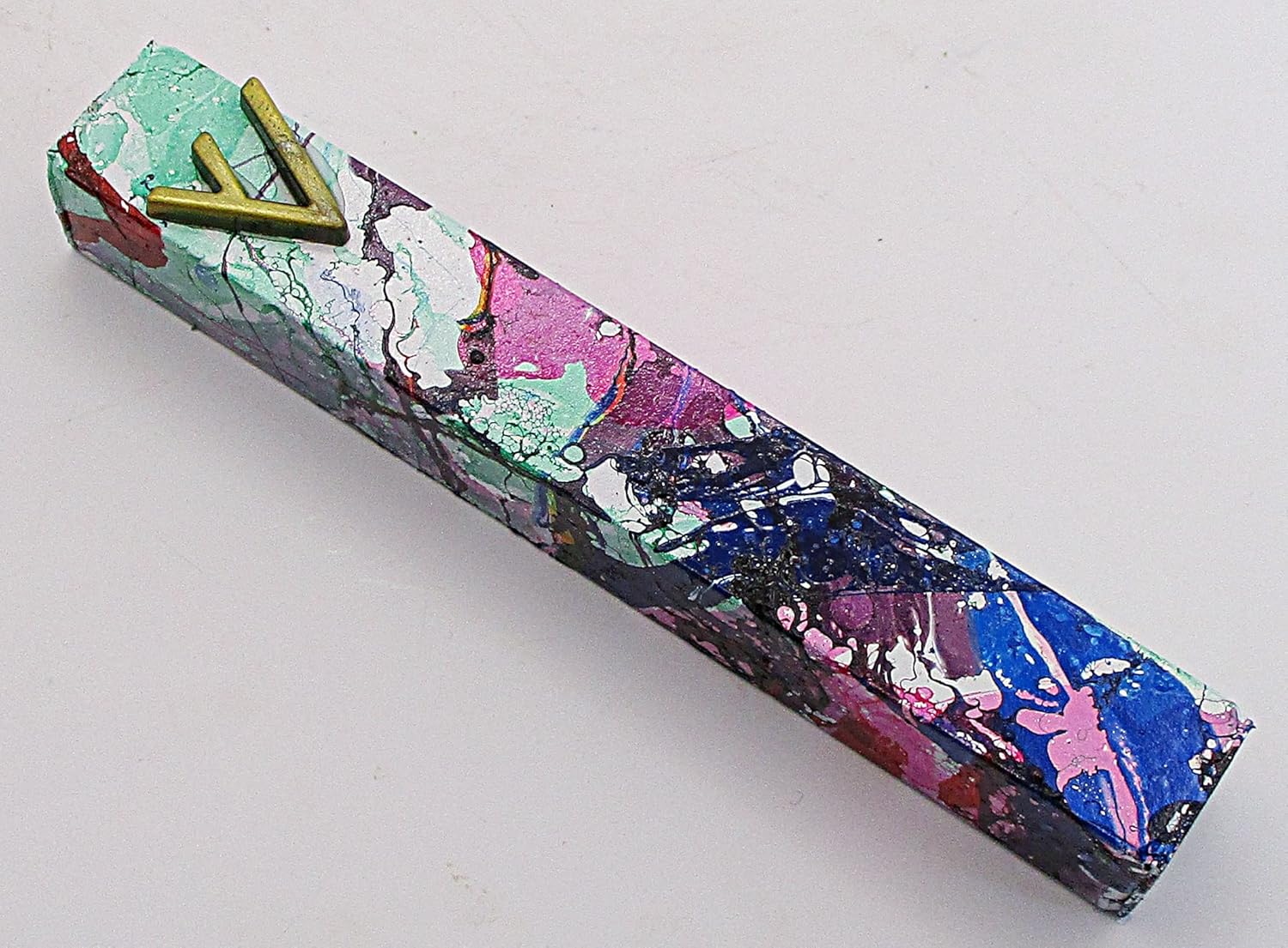 Marbled Mezuzah Case - A014 1