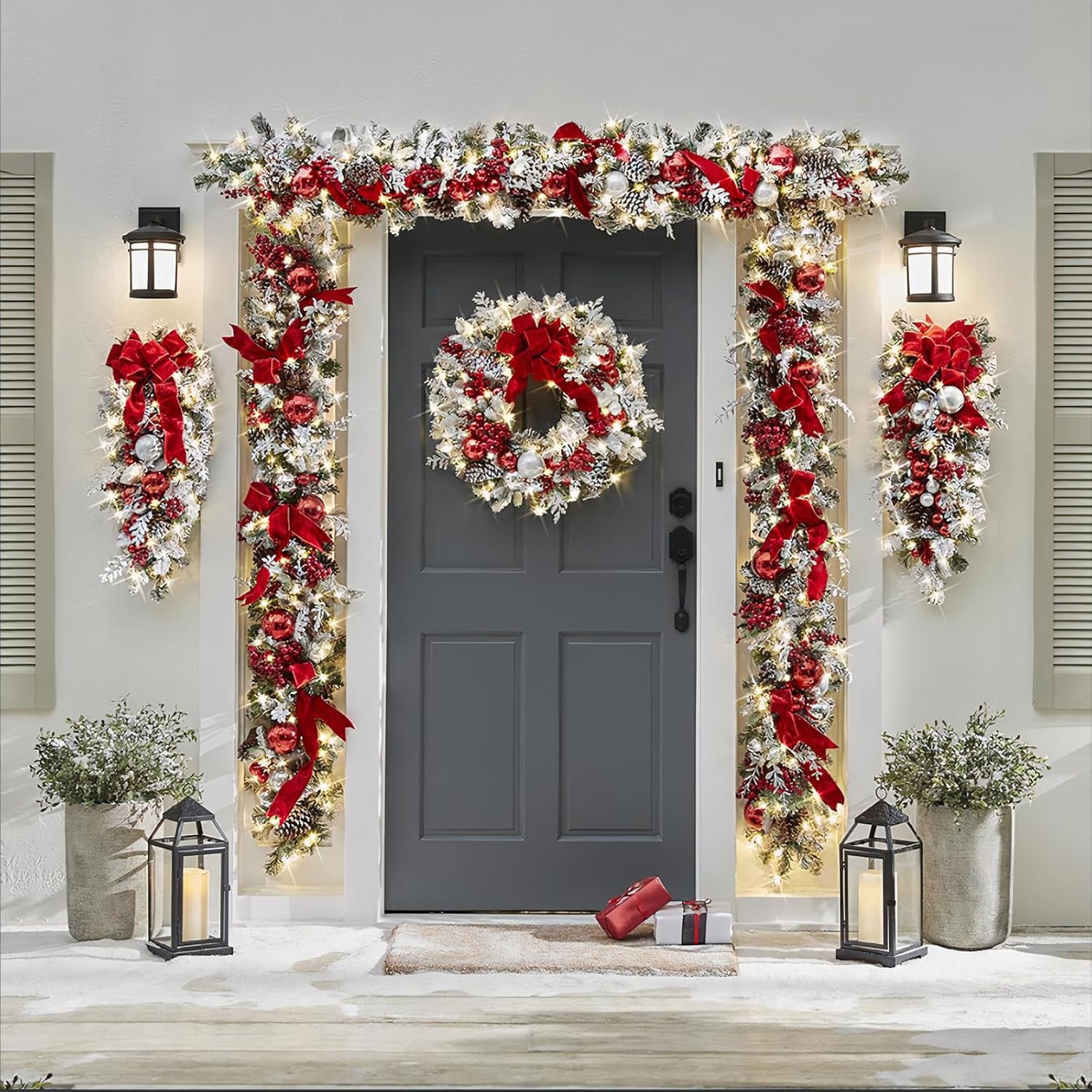 Adjustable Heavy-Duty Garland Hanger for Doors