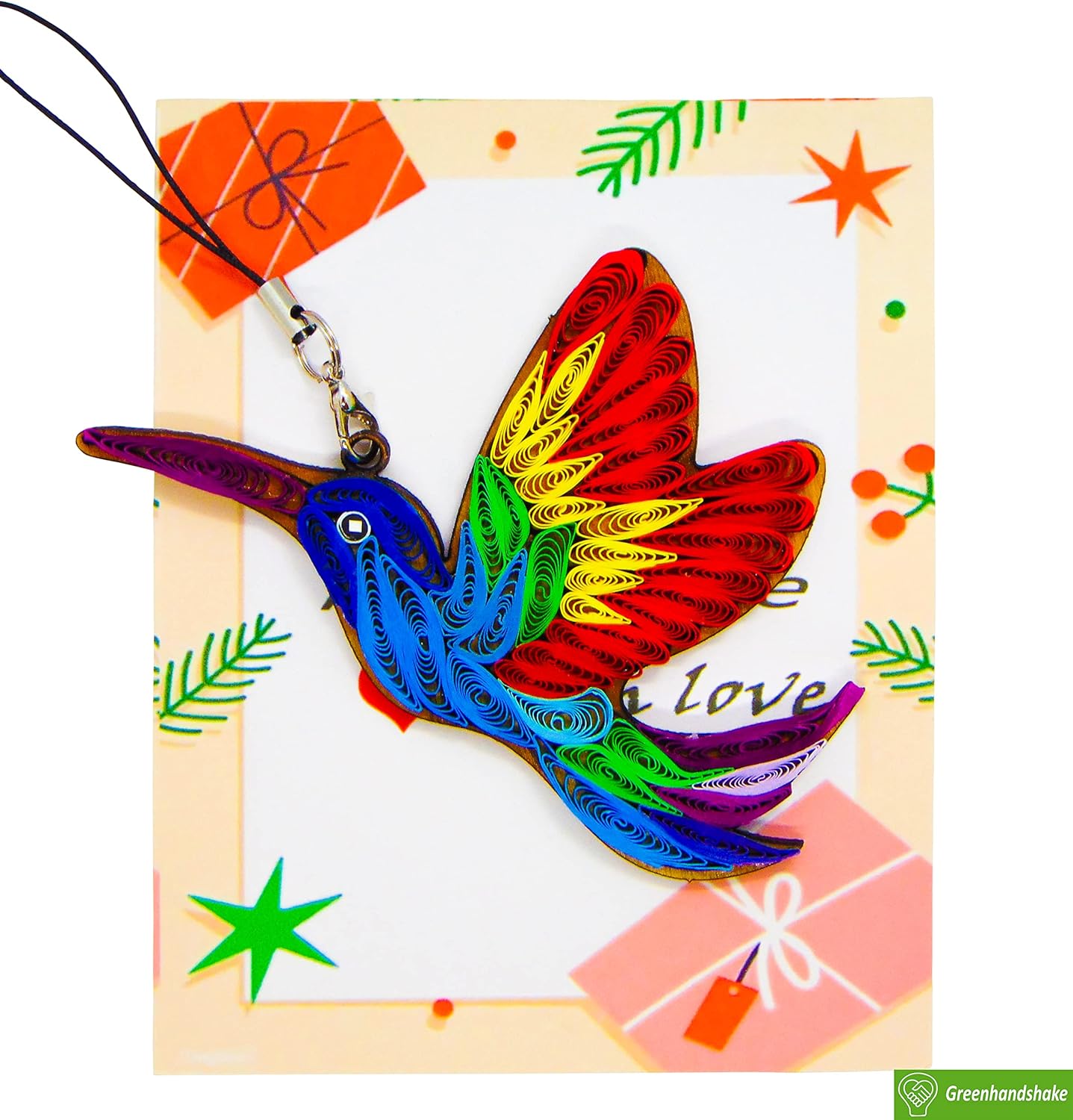 Greenhandsake Artistic Hummingbird Hanging Ornament