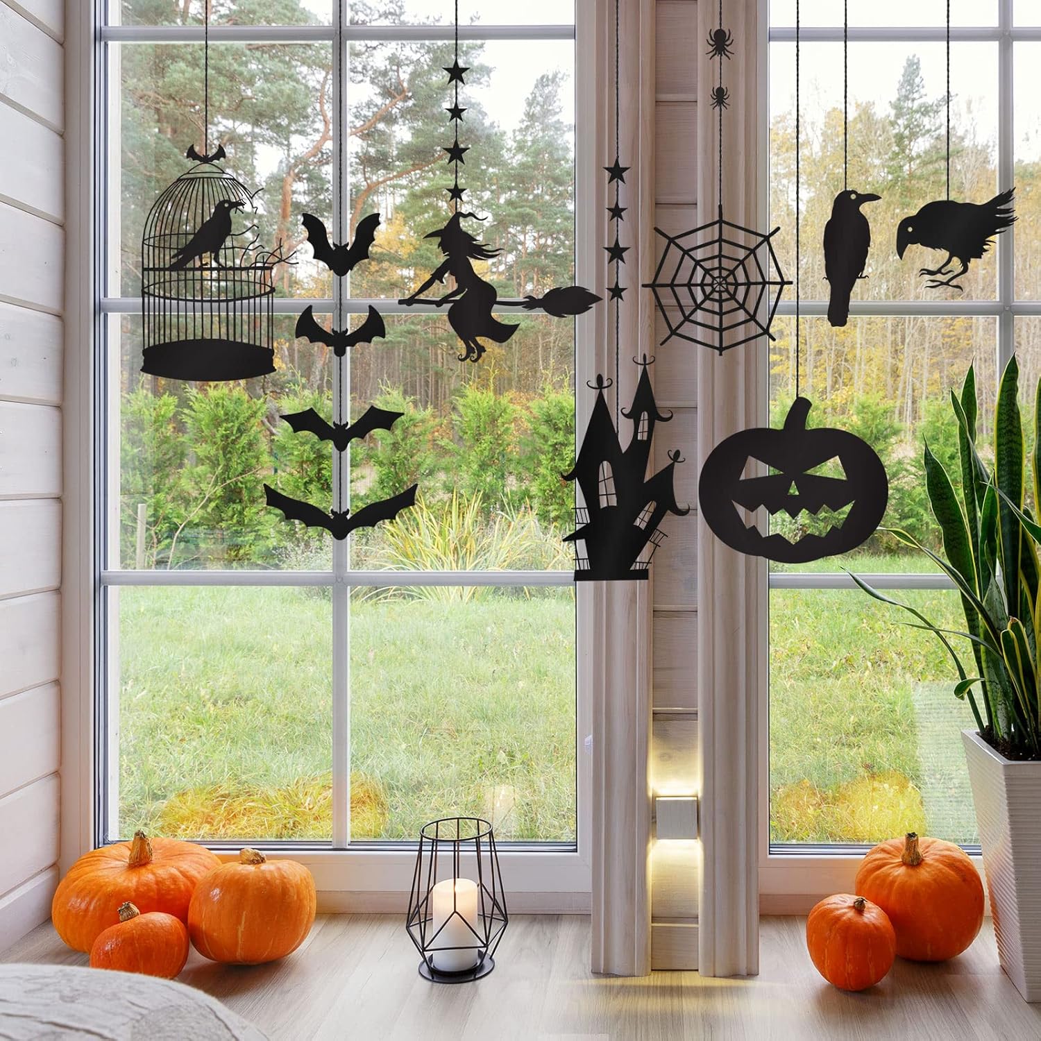 Vicenpal 16 Pcs Halloween Hanging Ornaments Set