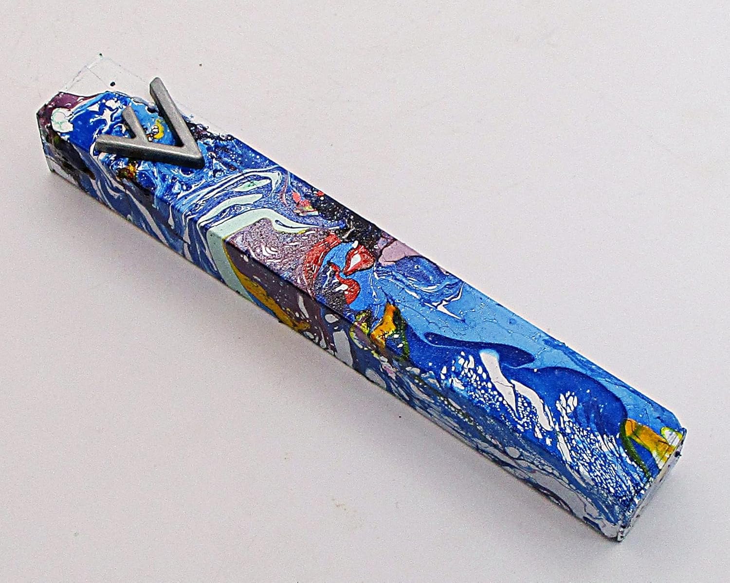 Marbled Mezuzah Case A115