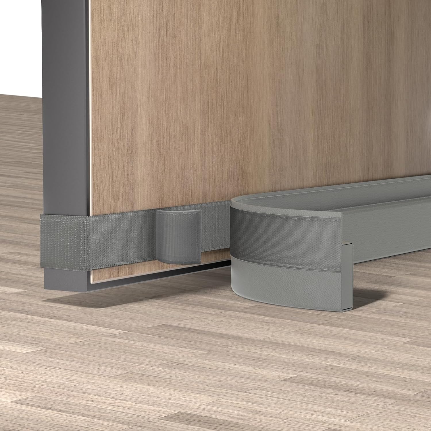 JUJIBL Door Draft Stopper 36 Inch Grey