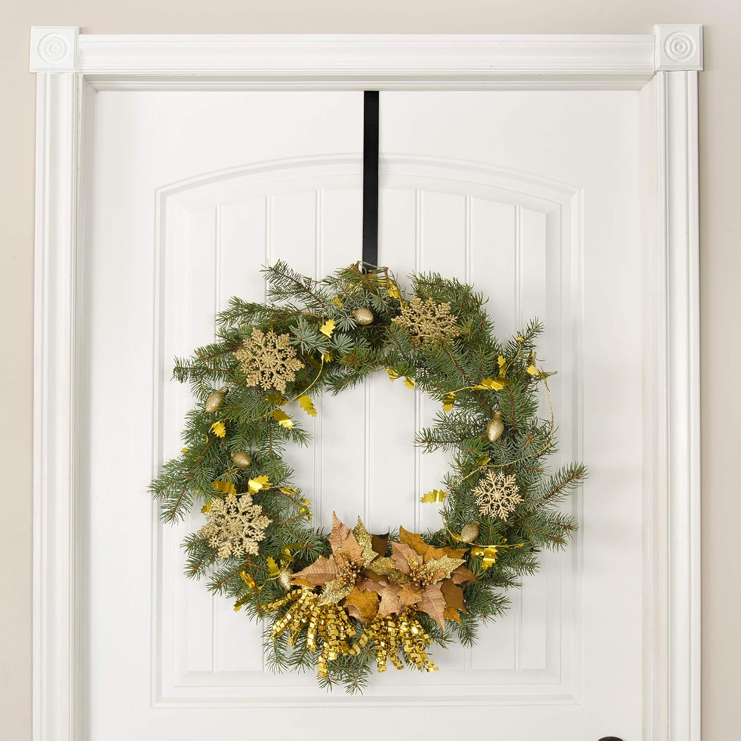 RND Over Door Wreath Hanger Hook - Black 12 Inch