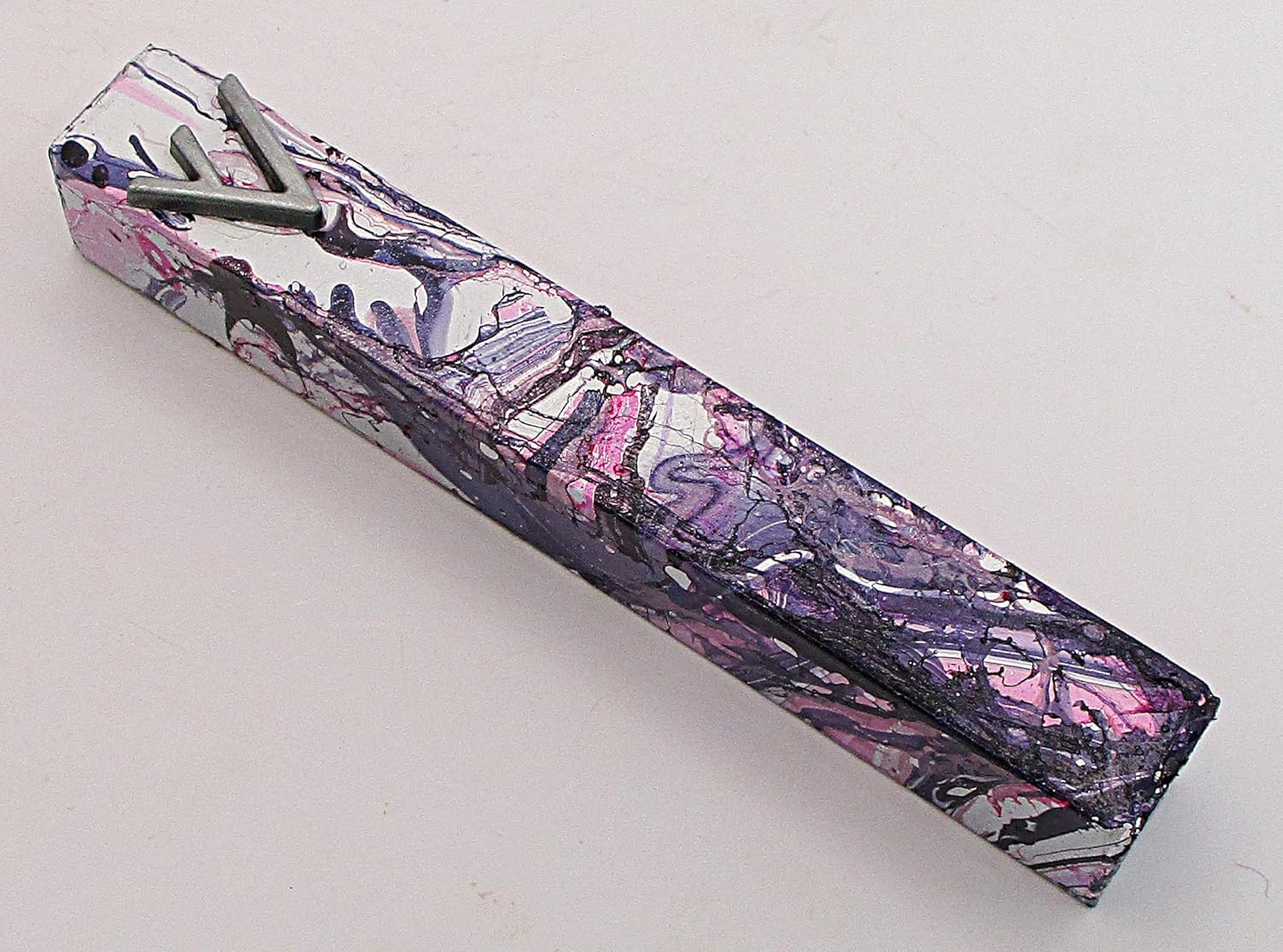 Marbled Mezuzah Case A082