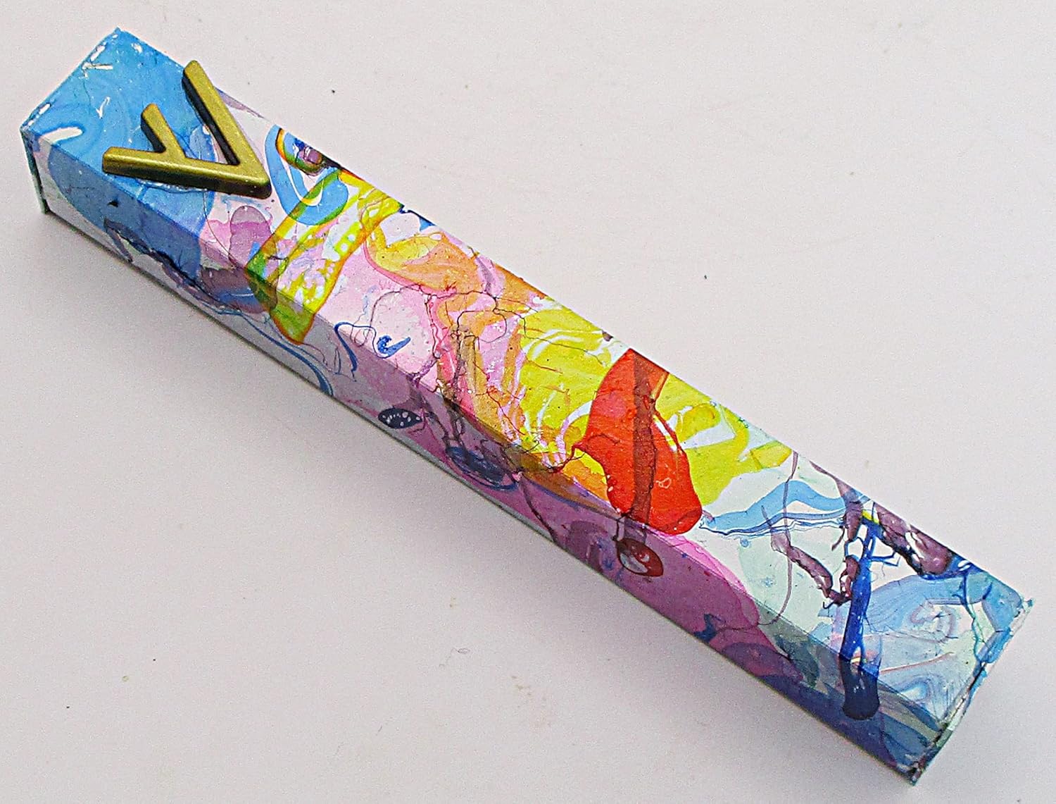 Marbled Mezuzah Case A038