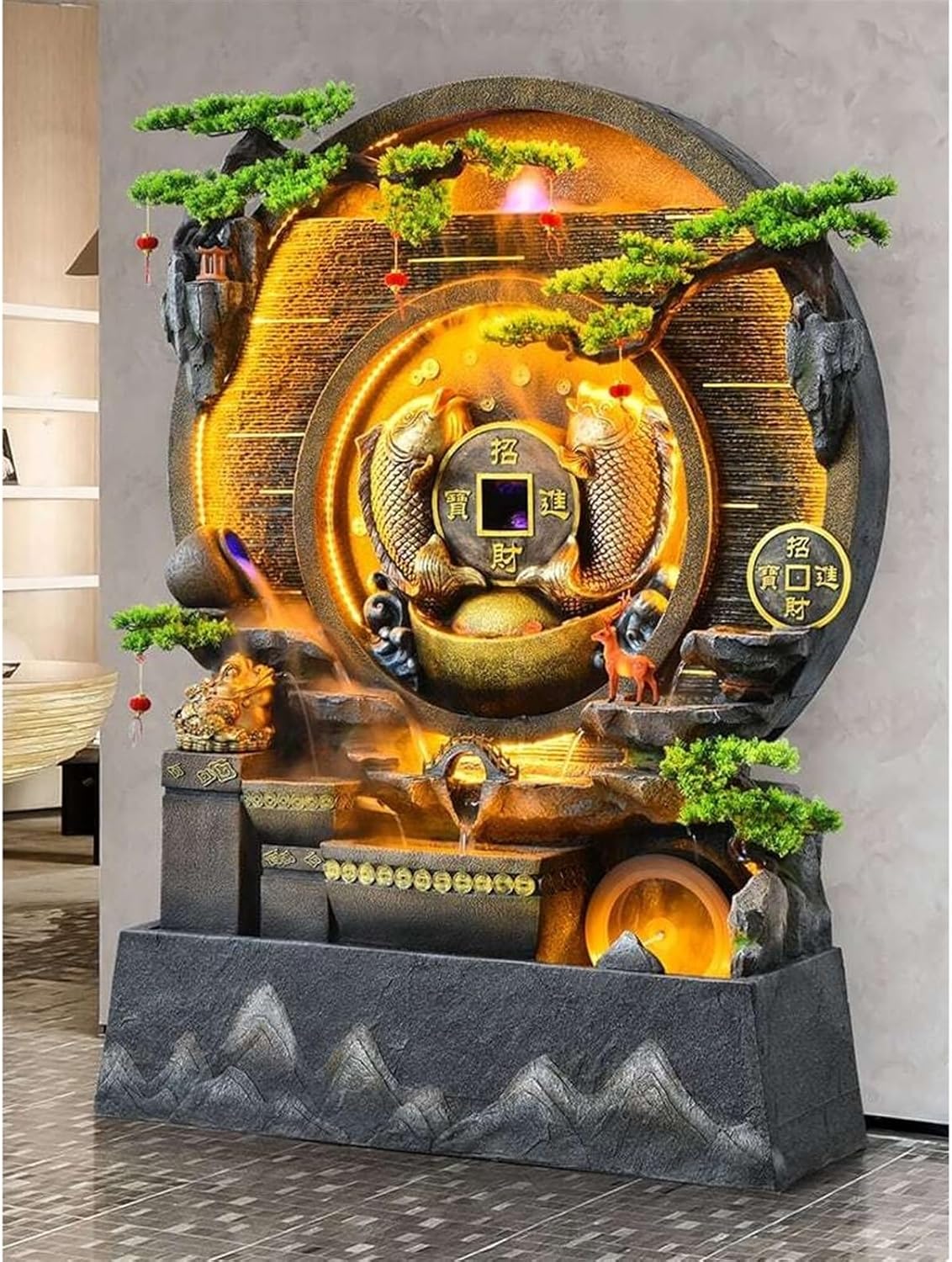 SAeWare Tabletop Fountain Rockery for Home Decor