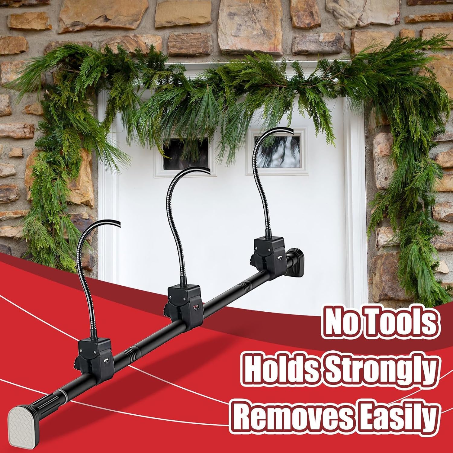 Adjustable Garland Hanger for Front Door