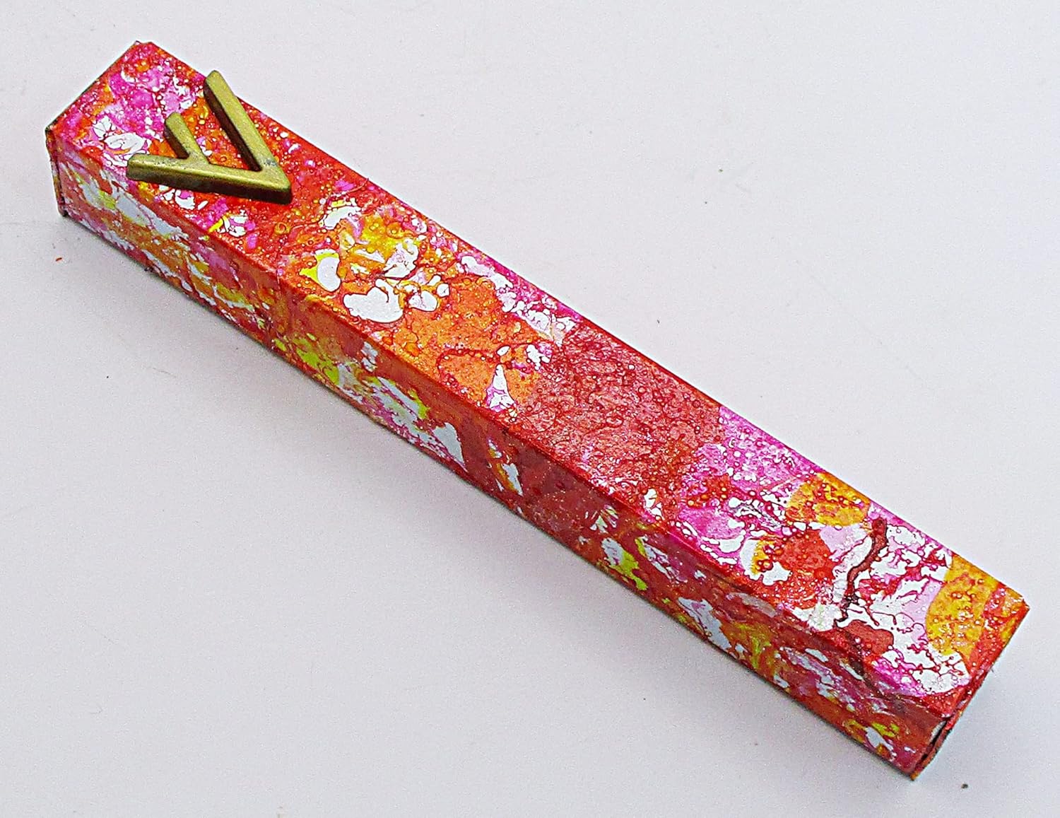 Marbled Mezuzah Case A061