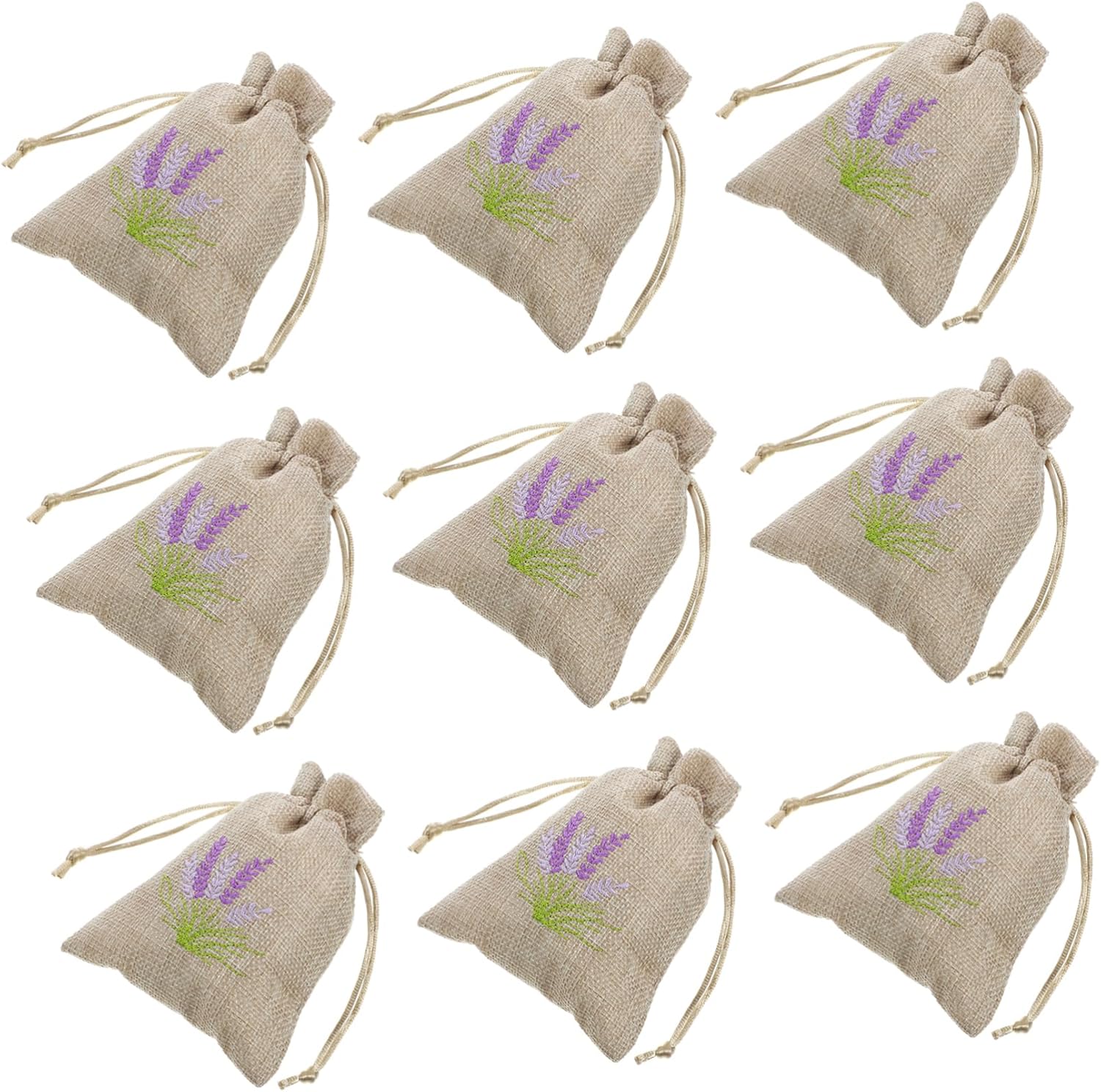10pcs Lavender Scent Sachets for Closet and Flower Storage