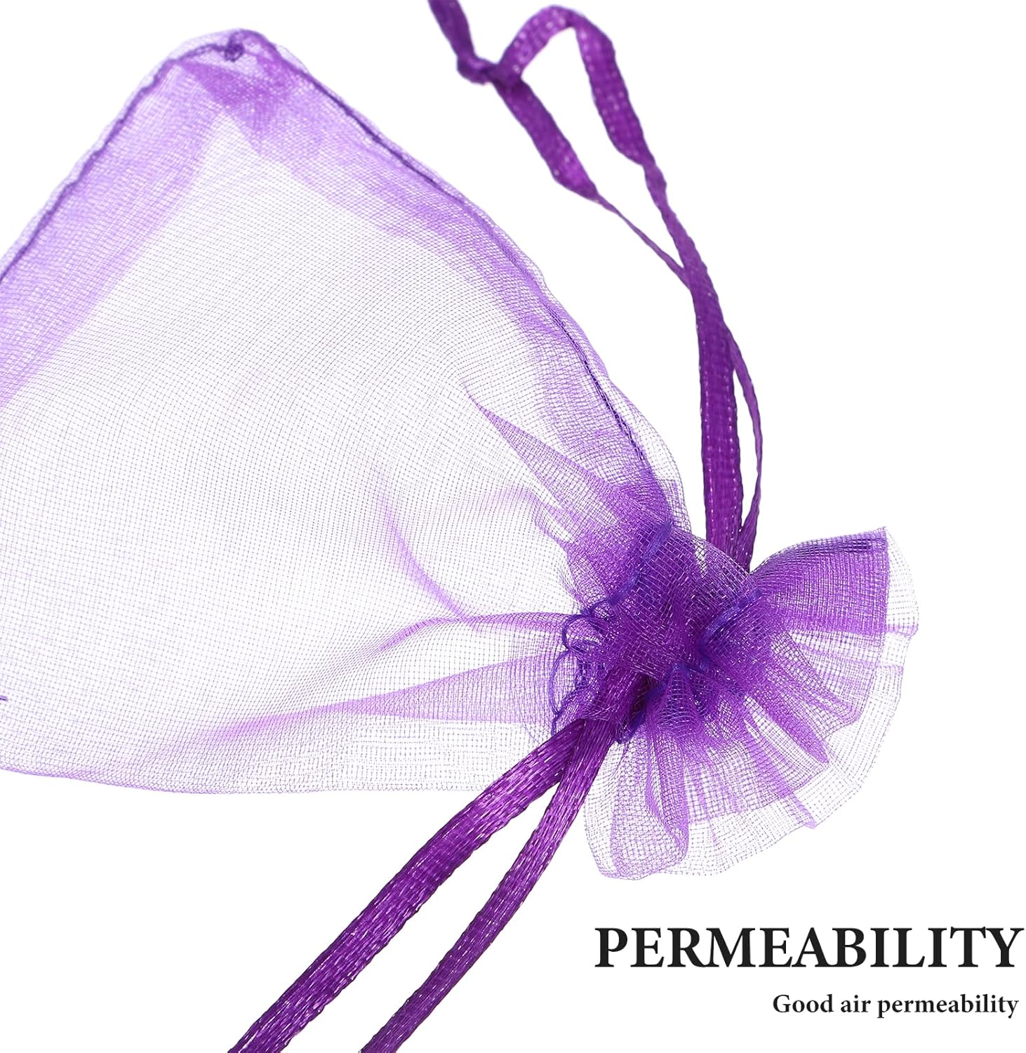 LUOZZY 100pcs Lavender Sachet Bags Empty Mesh DIY Pack