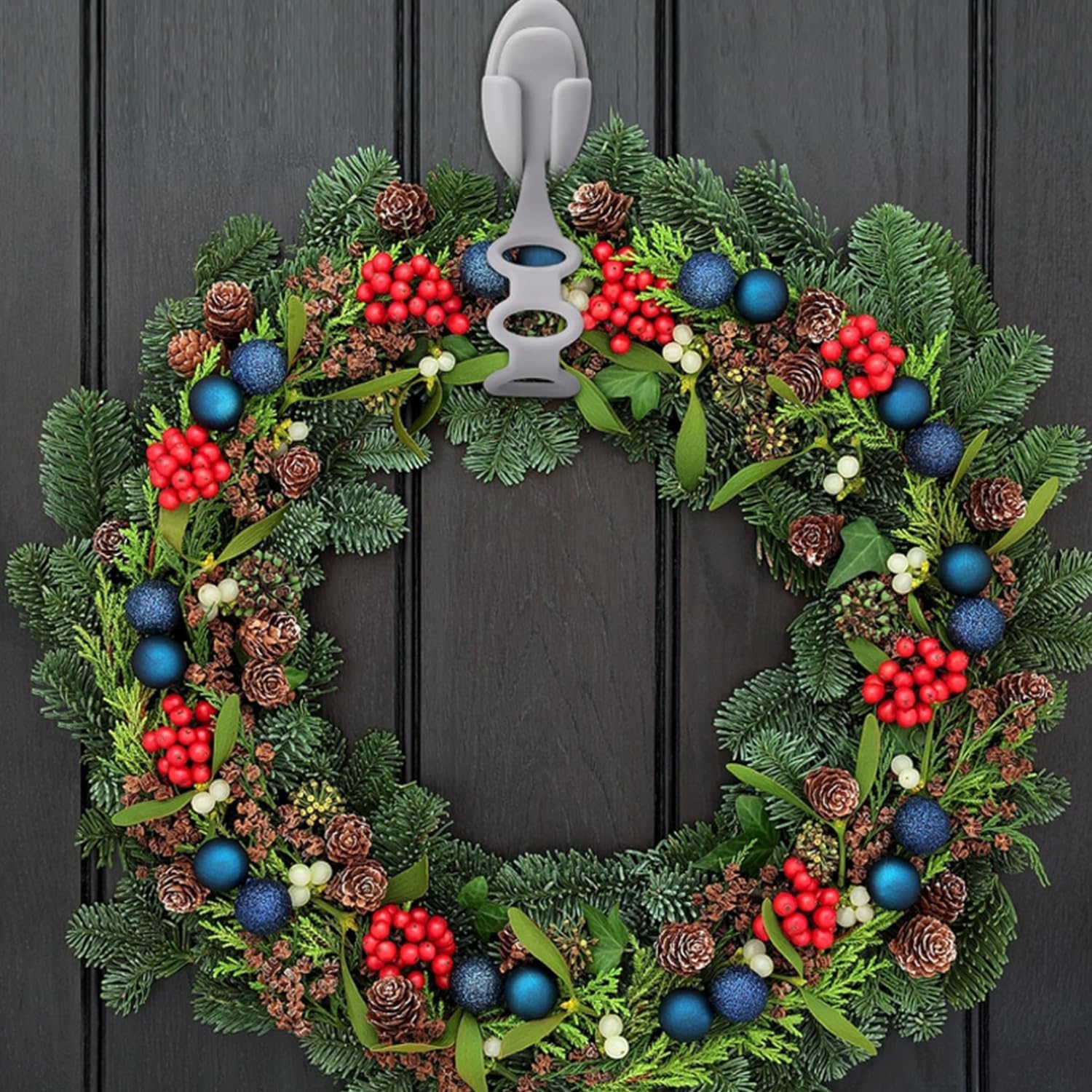 8pcs Christmas Garland Ties Wreath Holder