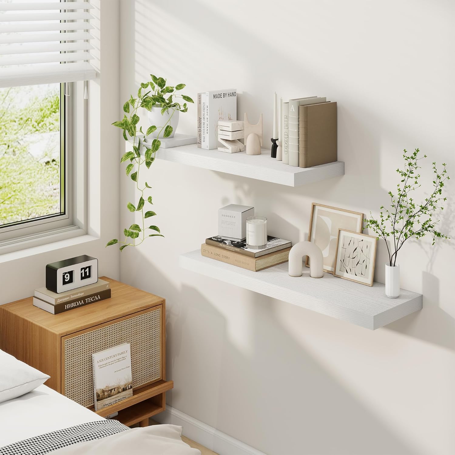 Fun Memories Floating Shelves for Wall Set of 2