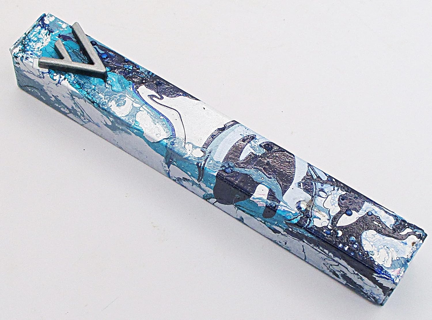 Marbled Mezuzah Case A002