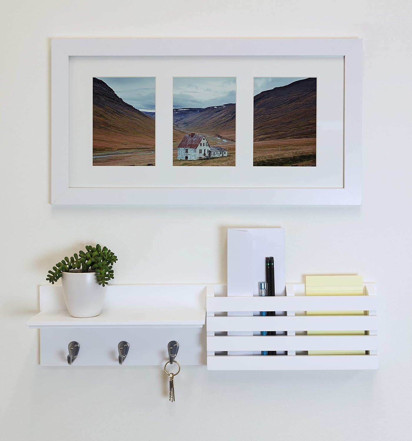 Kiera Grace Sydney Floating Shelf 24 Inch White 1 Pack