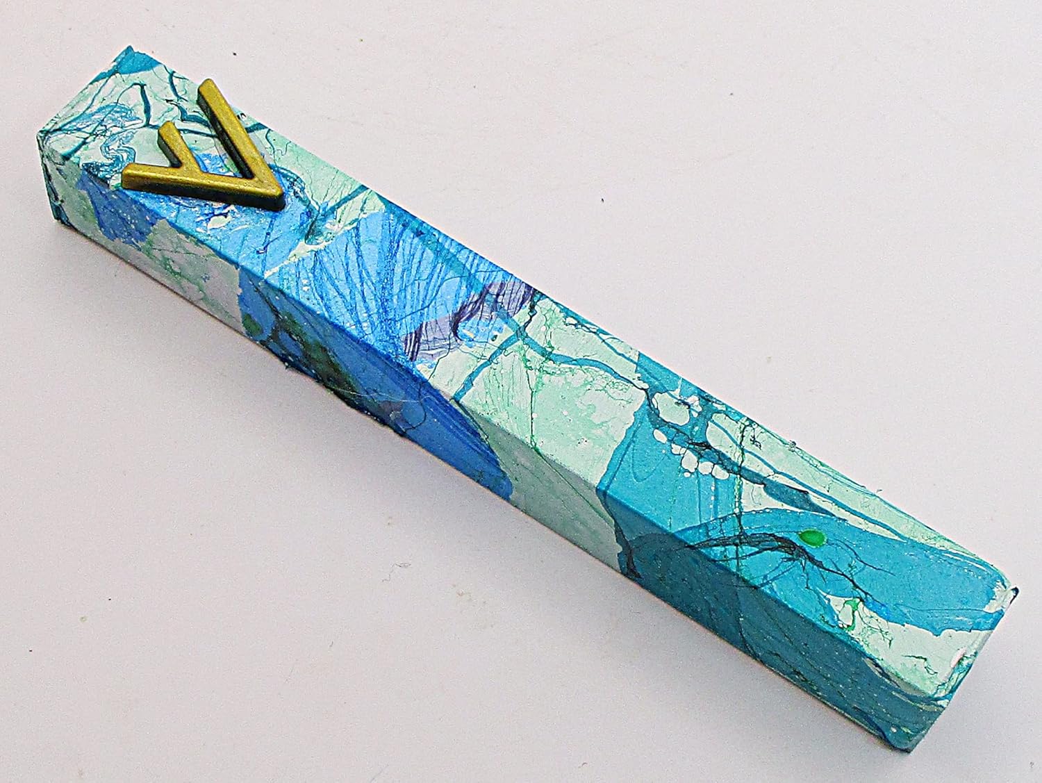 Marbled Mezuzah Case A037