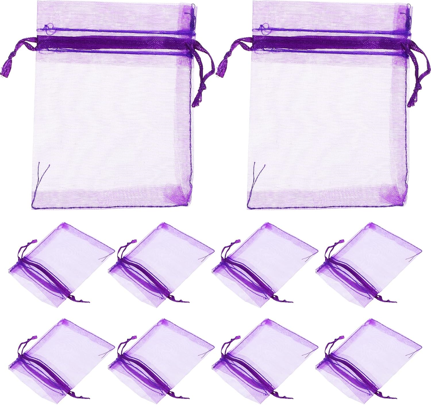 LUOZZY 100pcs Lavender Sachet Bags Empty Mesh DIY Pack