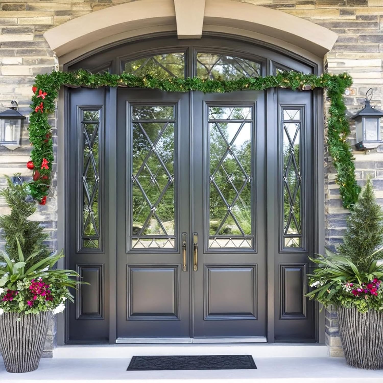 Adjustable Garland Hanger for Front Door No Screws No Damage