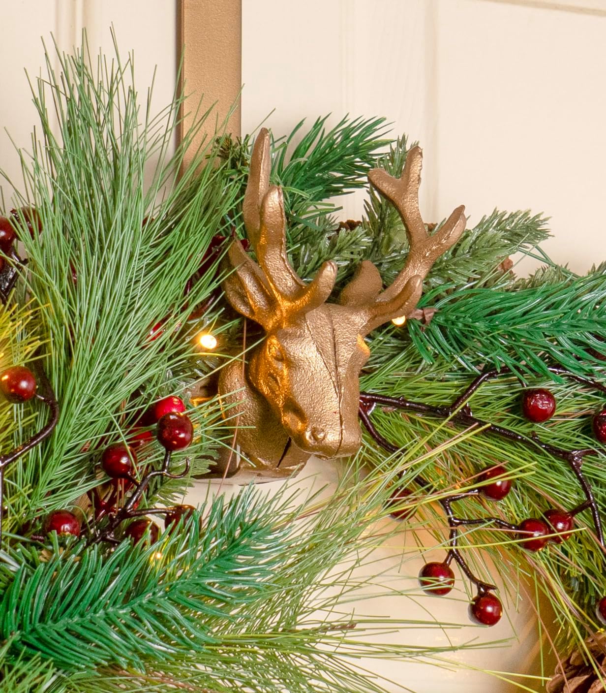 Red Co 14 Inch Bronze Reindeer Wreath Hanger