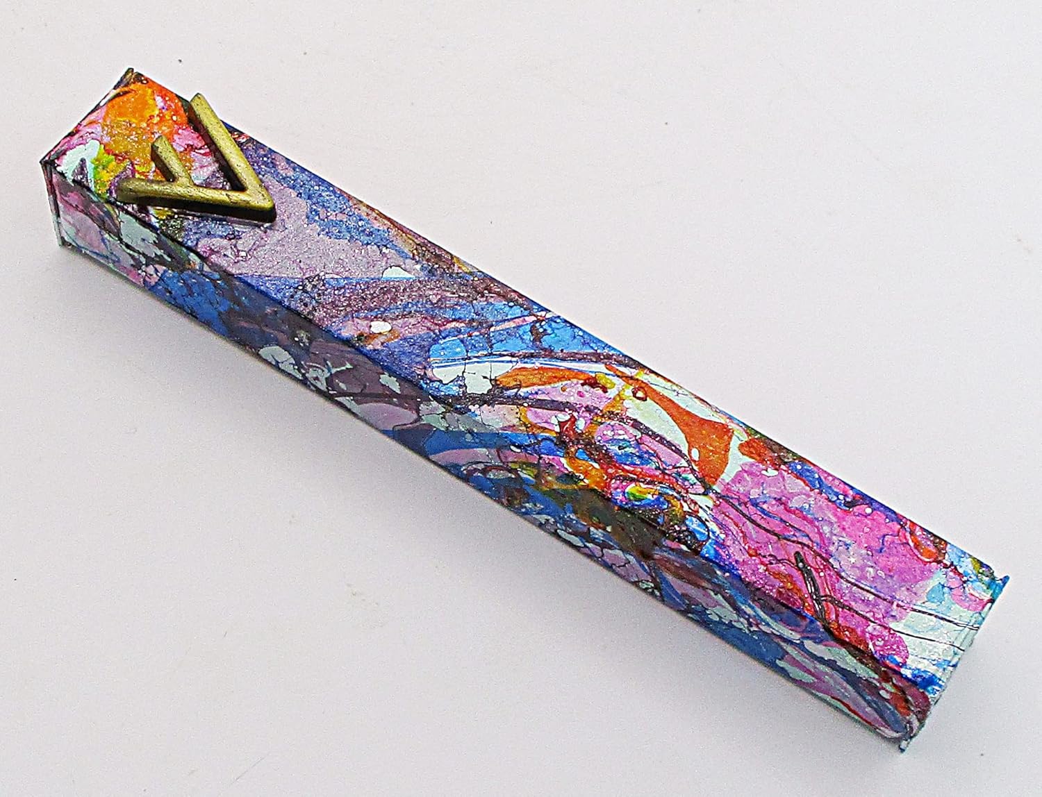 Marbled Mezuzah Case A059