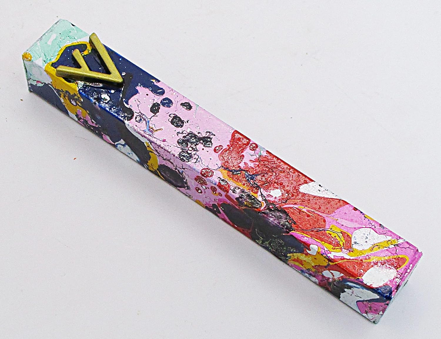 Marbled Mezuzah Case A055