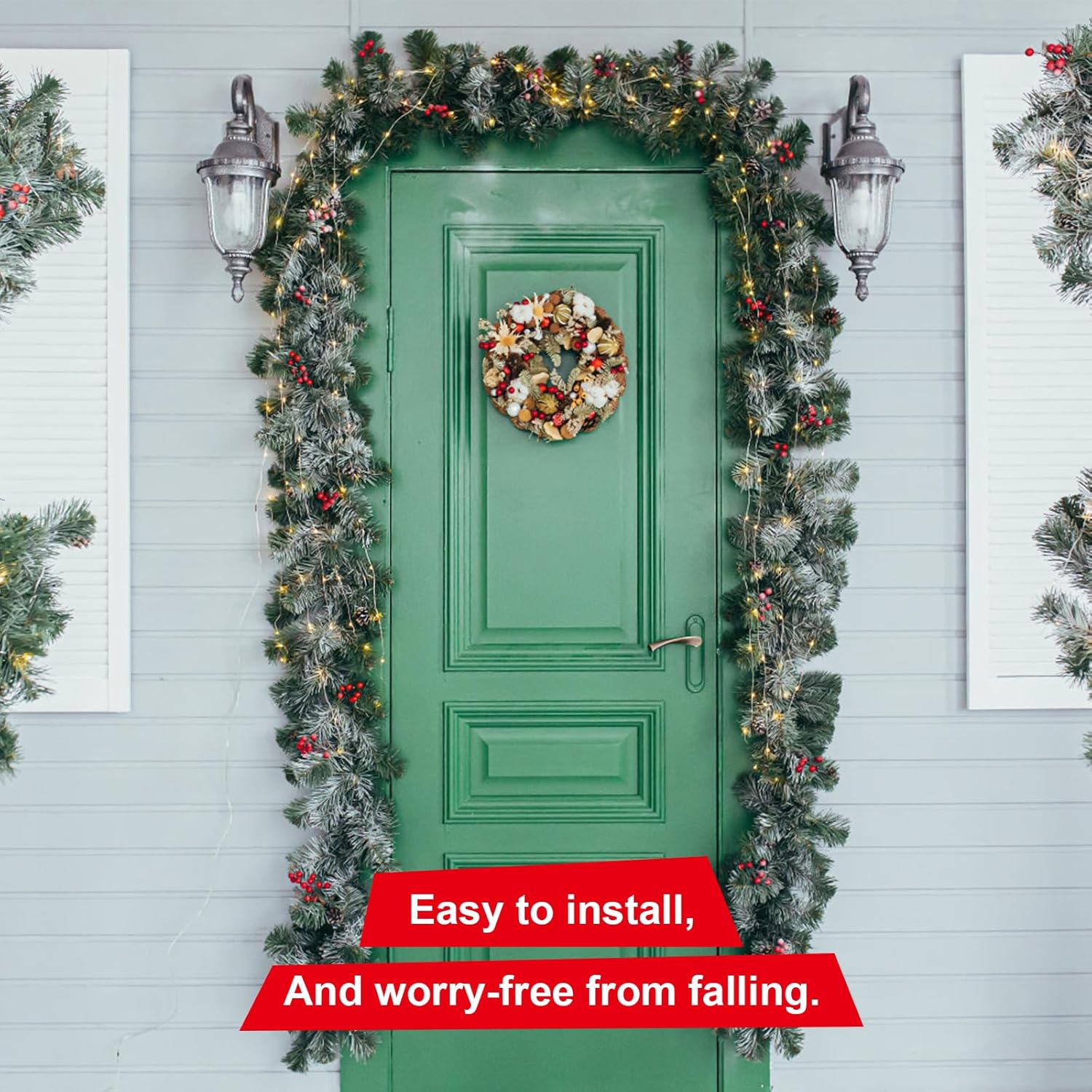 Adjustable Heavy-Duty Garland Hanger for Doors