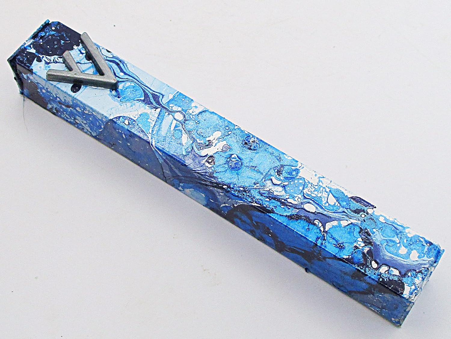 Marbled Mezuzah Case A016