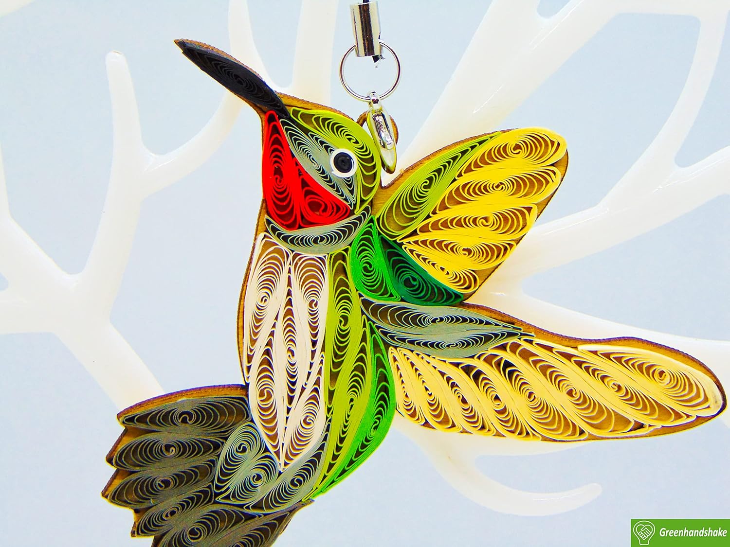 Greenhandshake Hummingbird Handmade Hanging Ornament