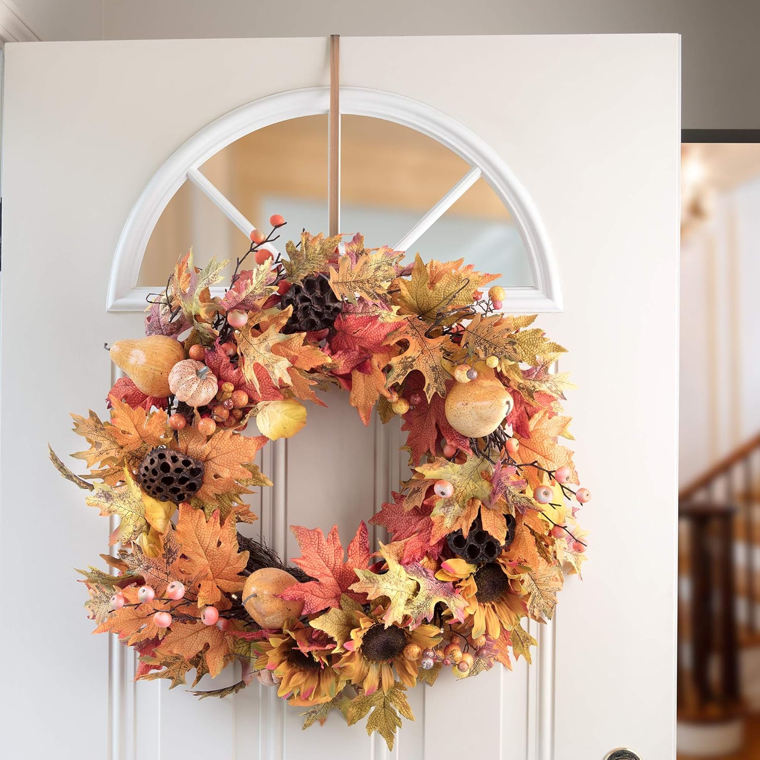 Haute Decor HighProfile Curved Wreath Hanger - Brushed Copper