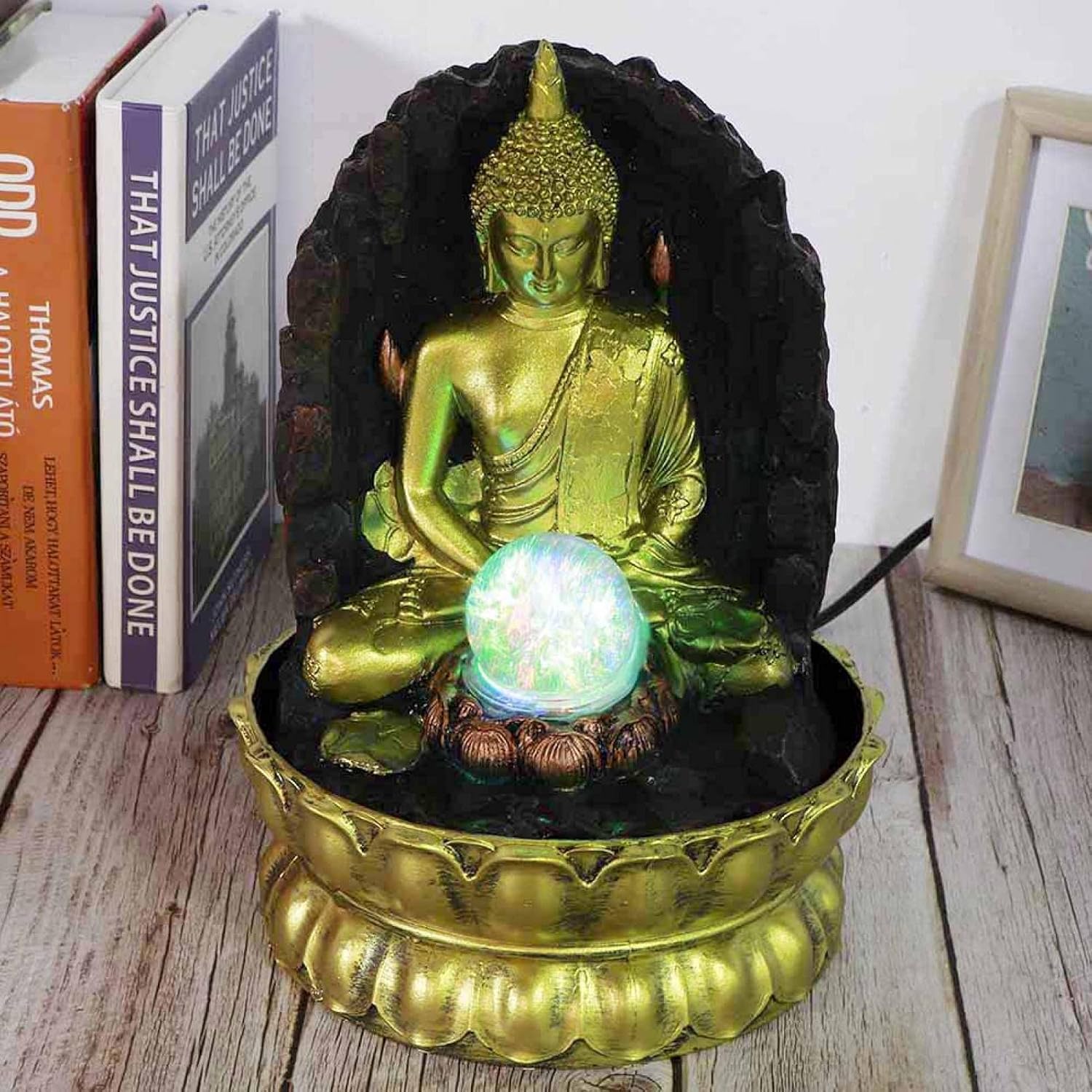 108 Inch Tall Buddha Tabletop Fountain with Light