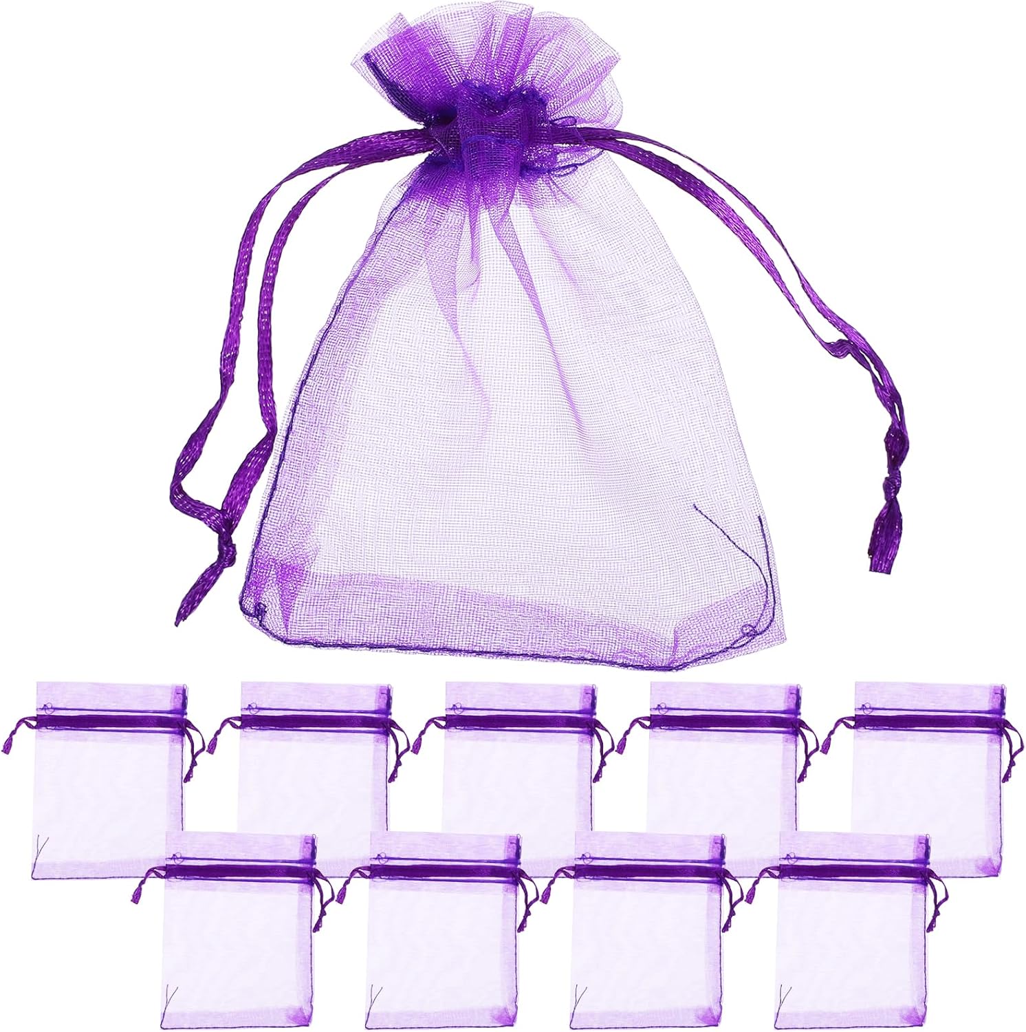 LUOZZY 100pcs Lavender Sachet Bags Empty Mesh DIY Pack