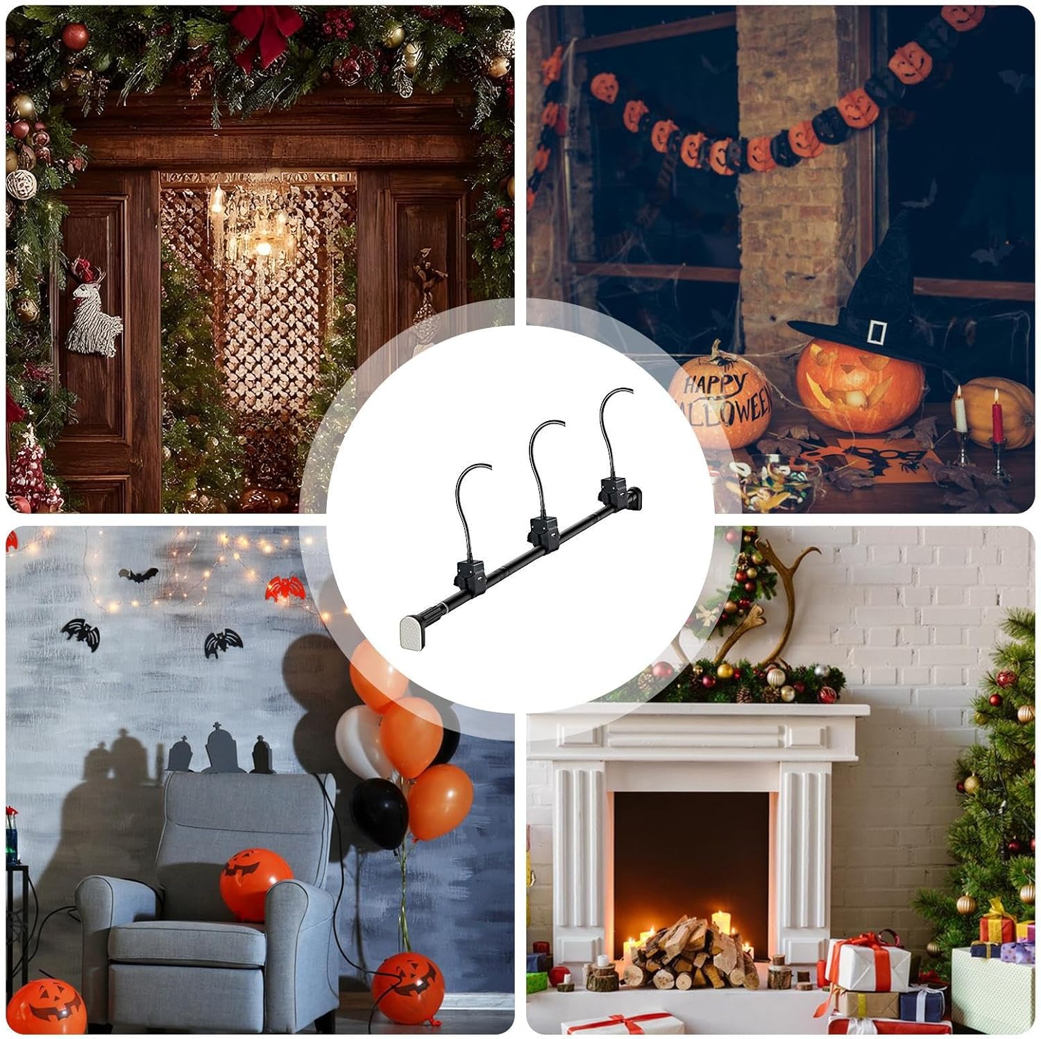 Adjustable Garland Hanger for Front Door