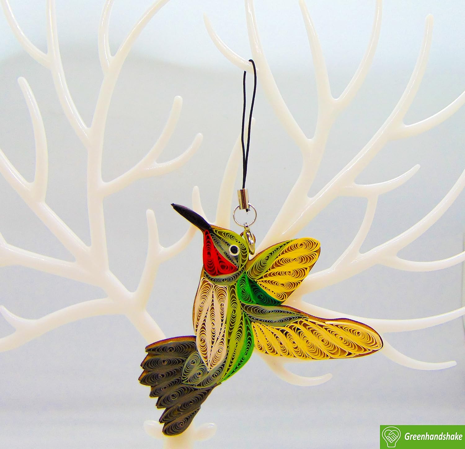 Greenhandshake Hummingbird Handmade Hanging Ornament
