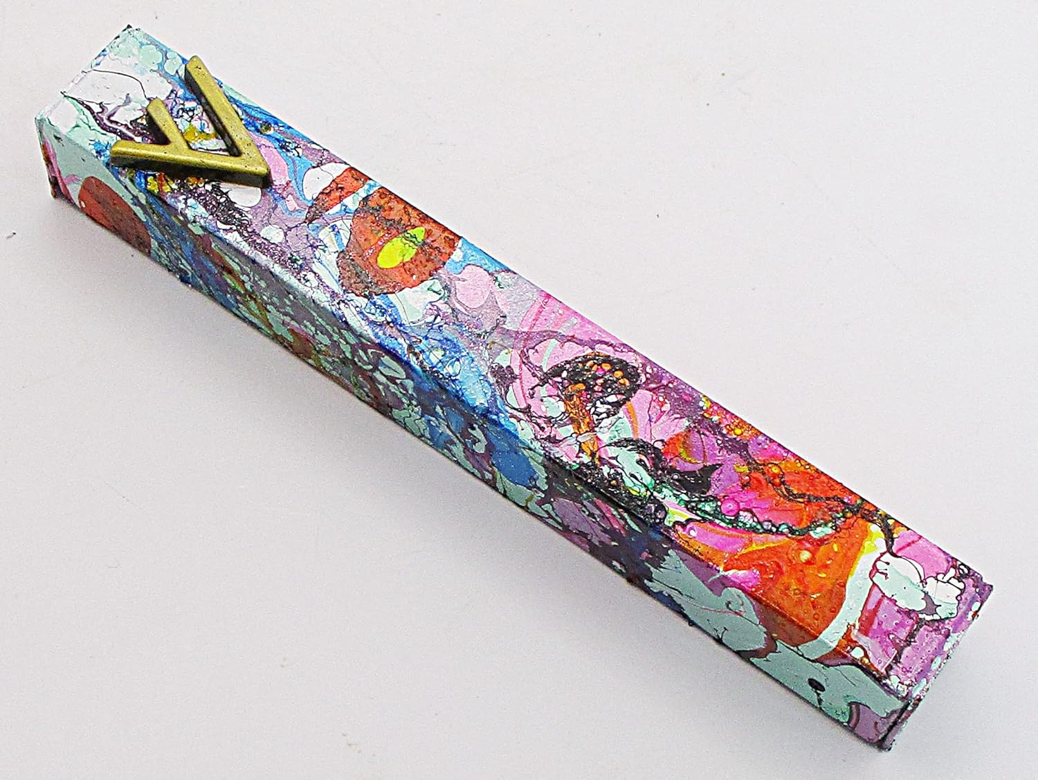Marbled Mezuzah Case A060